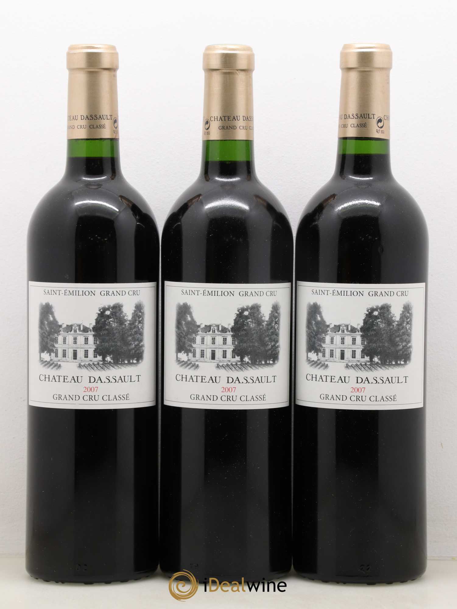 Château Dassault Grand Cru Classé 2007 - Lot de 3 bouteilles - 0