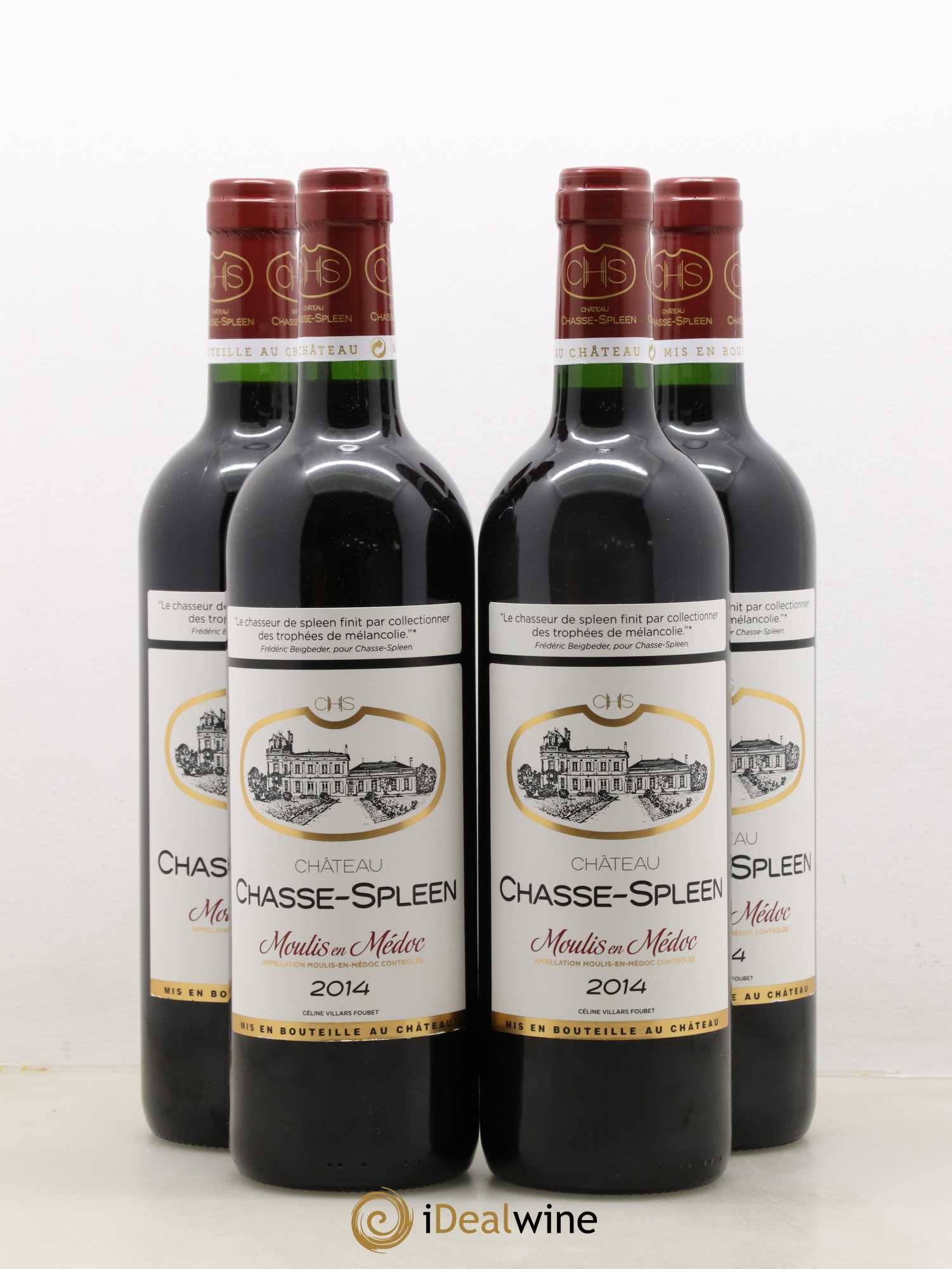 Château Chasse Spleen 2014 - Lot de 4 bouteilles - 0