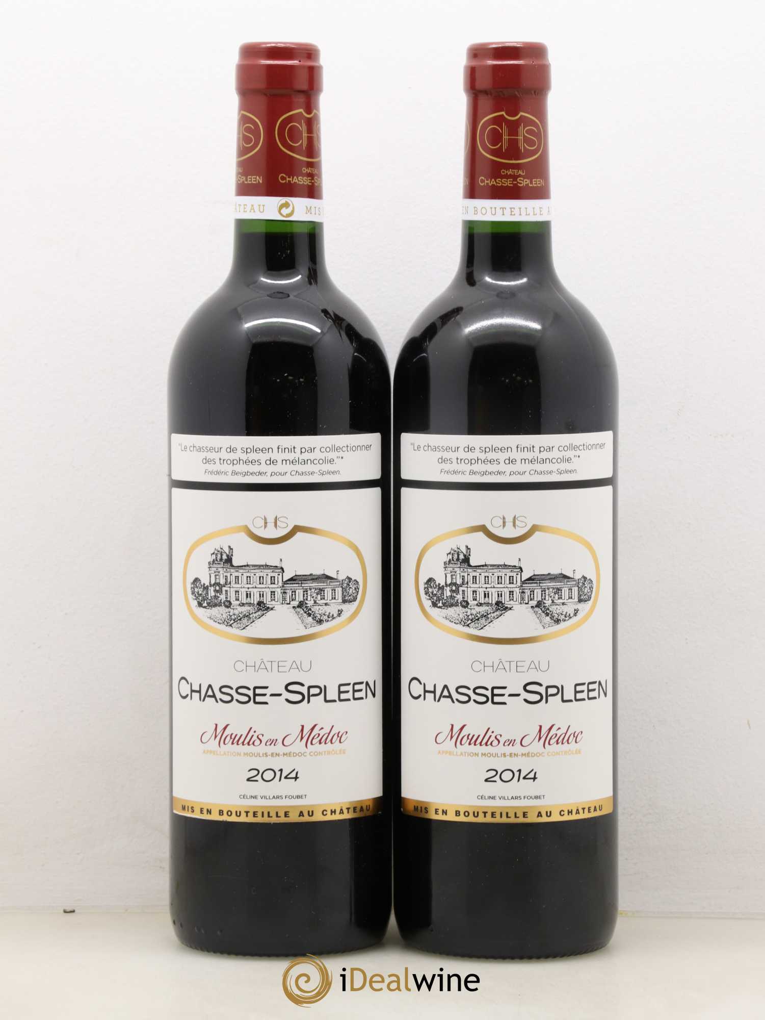 Château Chasse Spleen 2014 - Lot de 2 bouteilles - 0