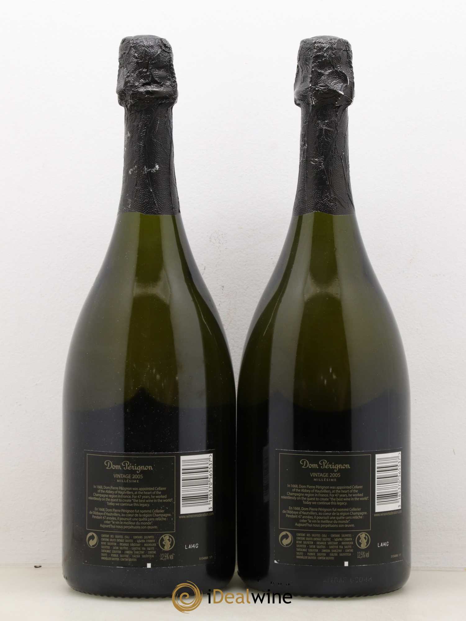 Brut Dom Pérignon 2005 - Lot de 2 bouteilles - 1