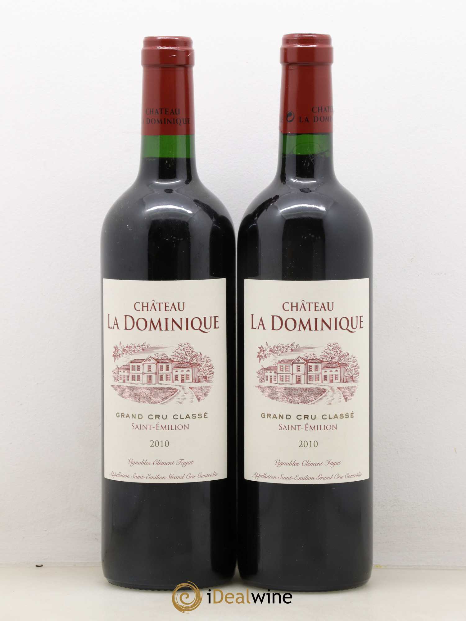 Château la Dominique Grand Cru Classé 2010 - Lot de 2 bouteilles - 0