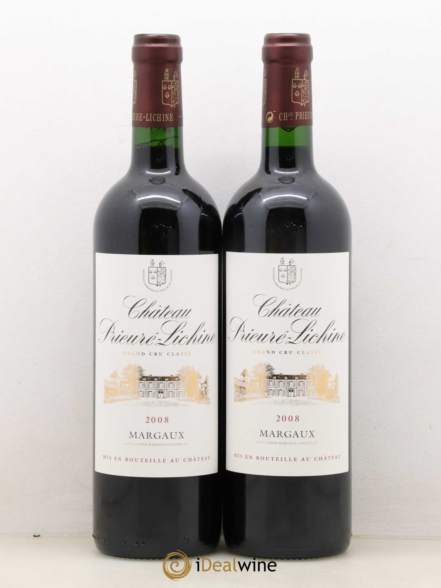 Château Prieuré Lichine 4ème Grand Cru Classé 2008 - Lot de 2 bouteilles - 0