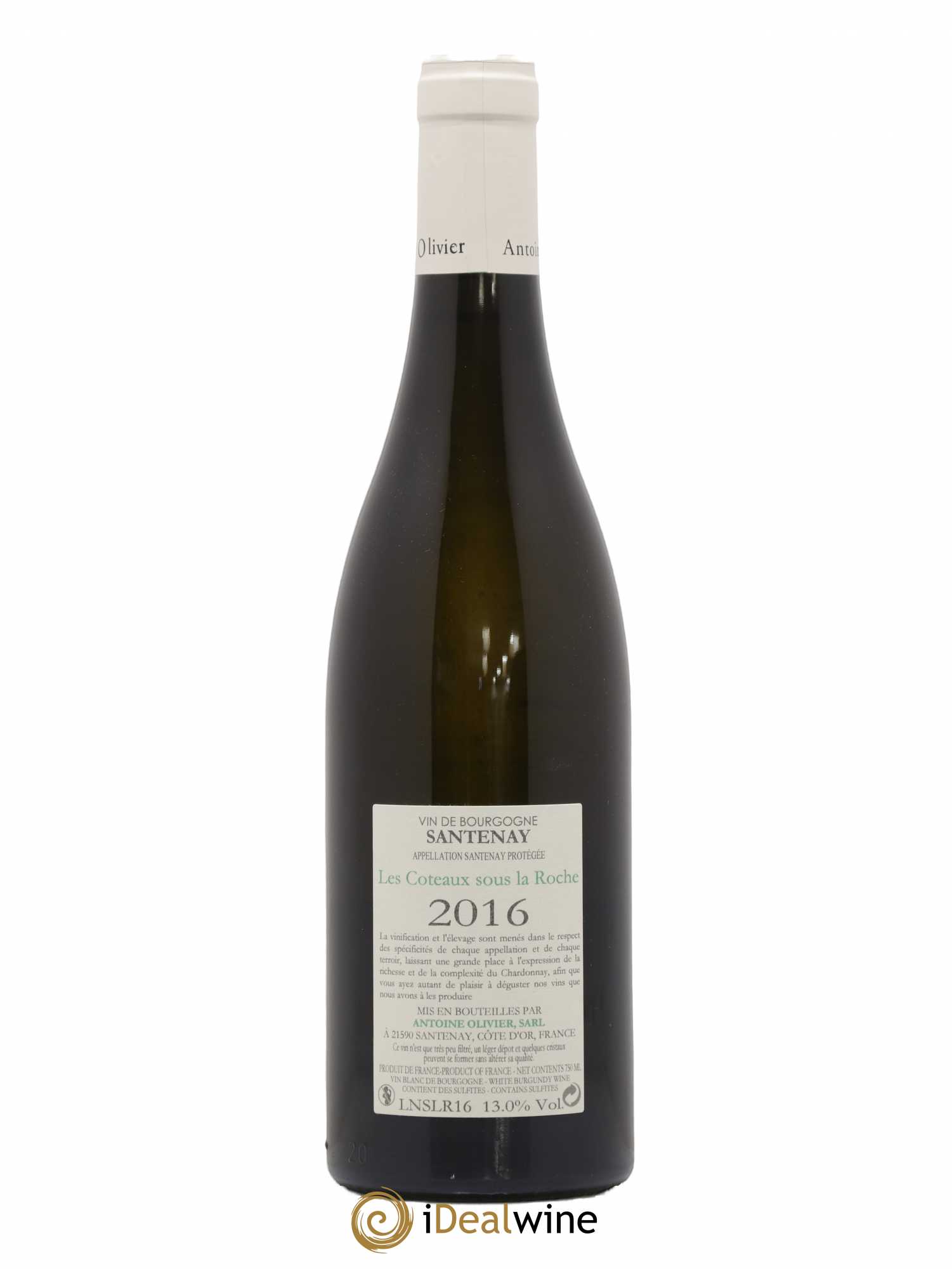 Santenay Coteaux sous la Roche Domaine Antoine Olivier 2016 - Lot de 1 bouteille - 1