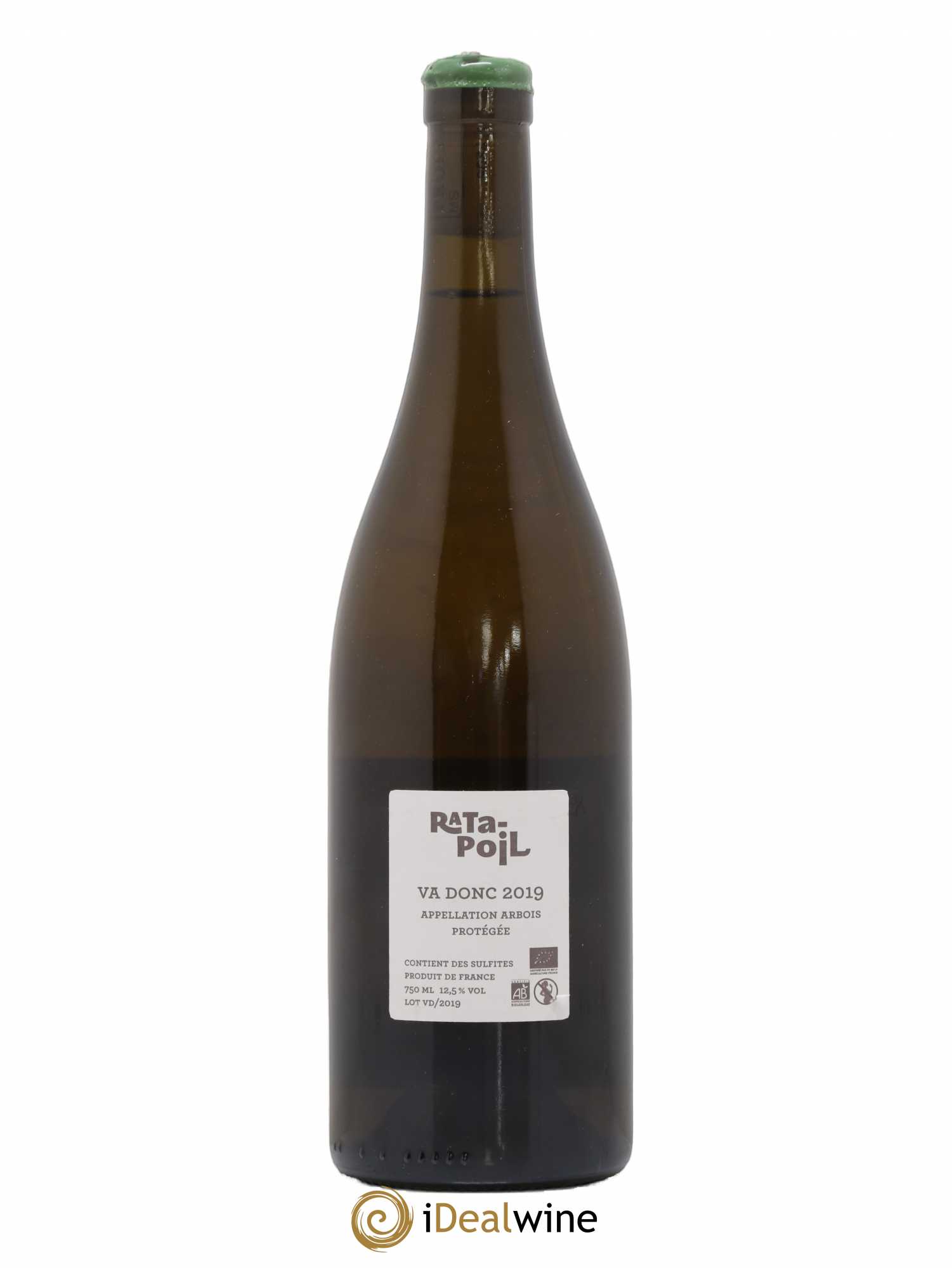 Arbois Va donc Chardonnay Ratapoil 2019 - Lot de 1 bouteille - 1