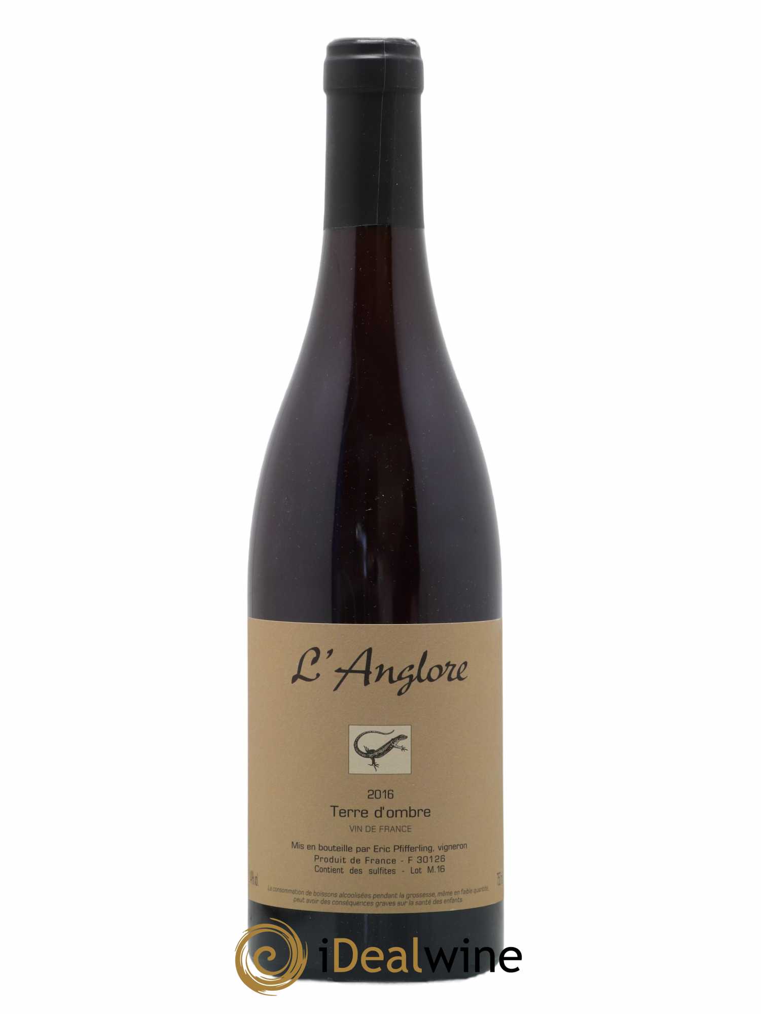 Vin de France Terre d'Ombre L'Anglore 2016 - Lot de 1 bouteille - 0