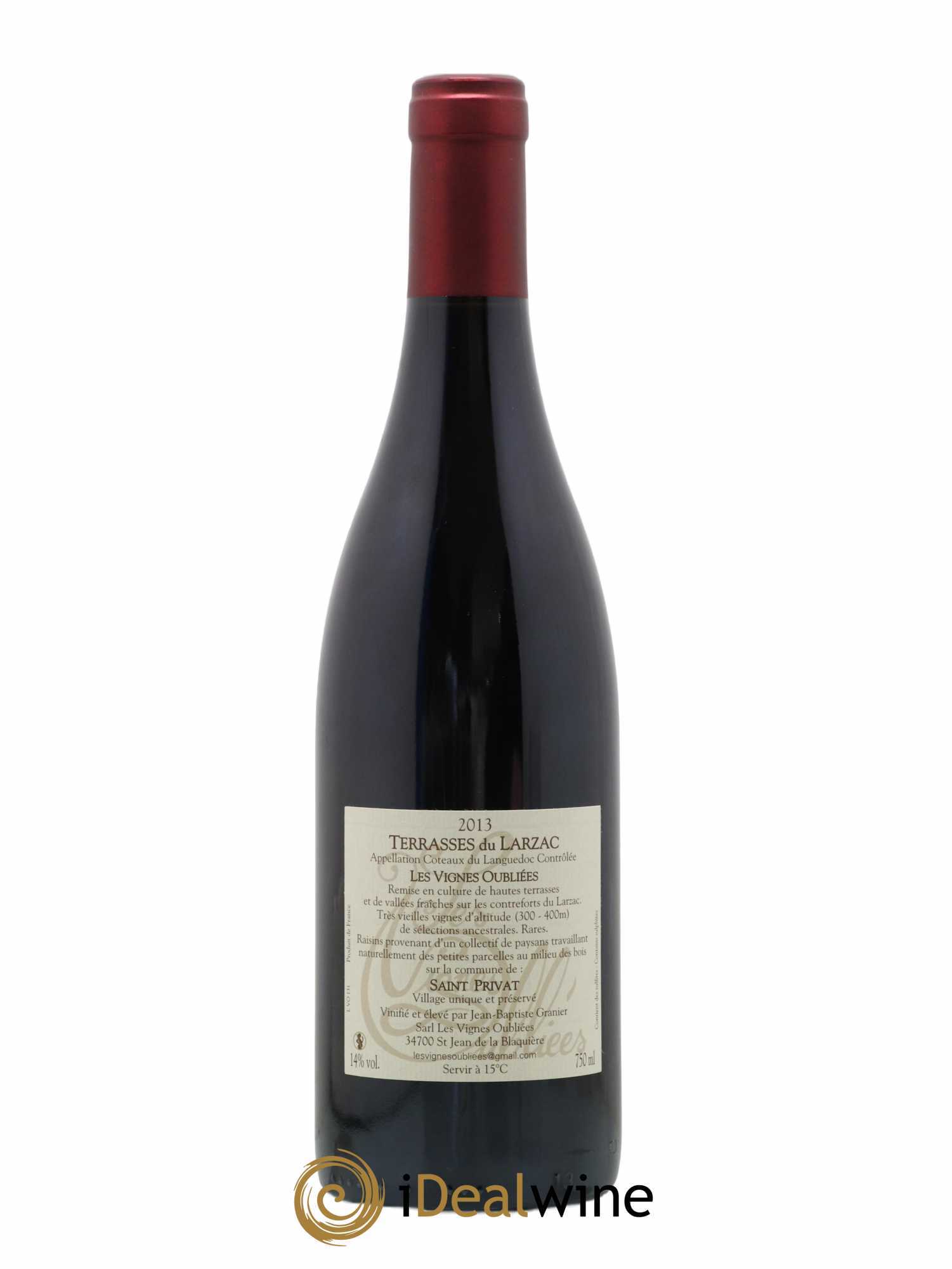 Languedoc Les Vignes oubliées Jean-Baptiste Granier 2013 - Lot de 1 bouteille - 1