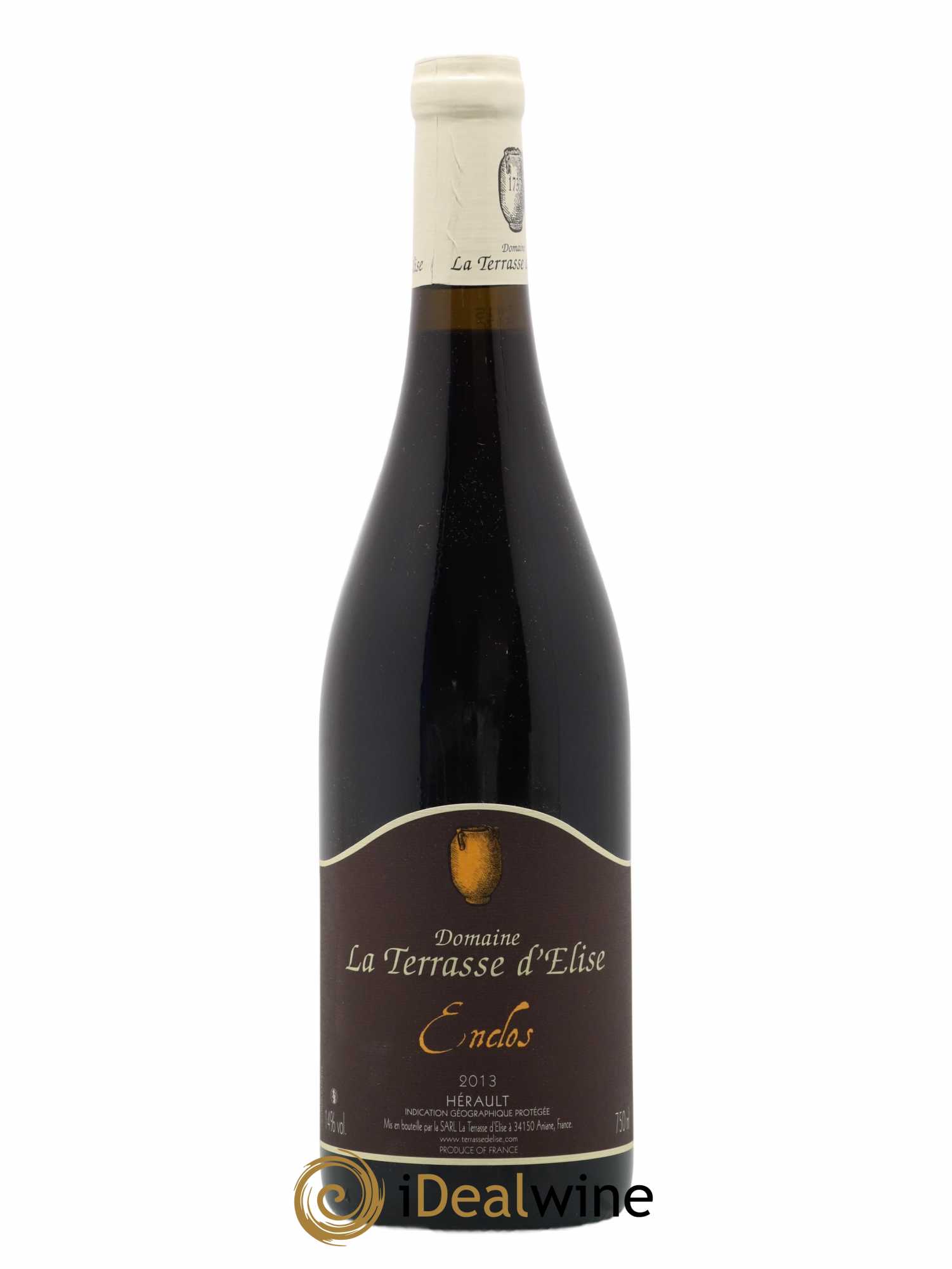 Pays d'Hérault L'Enclos Terrasse d'Elise (Domaine de la) 2013 - Lot de 1 bouteille - 0