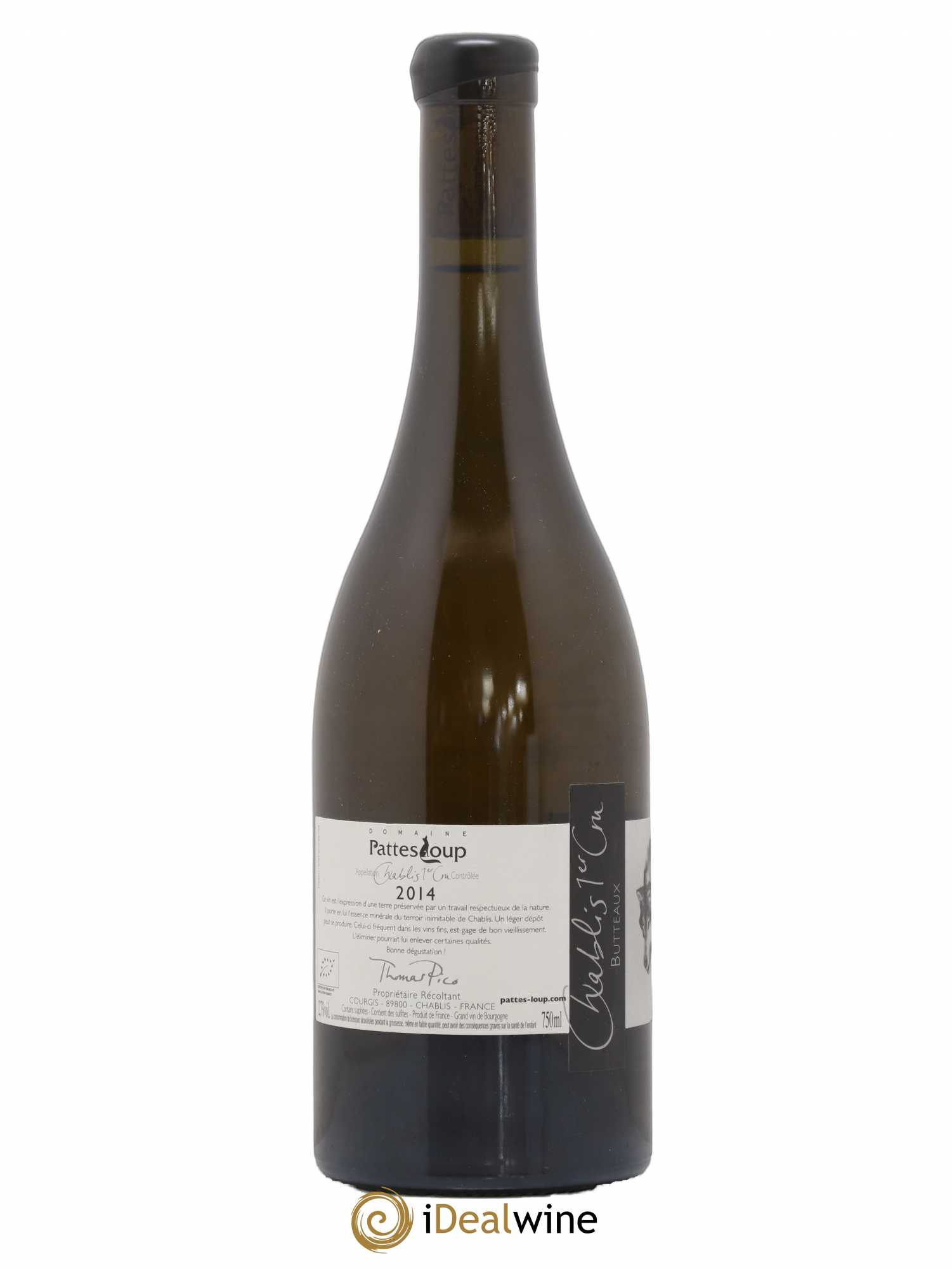 Chablis 1er Cru Butteaux Pattes Loup (Domaine) 2014 - Posten von 1 Flasche - 1