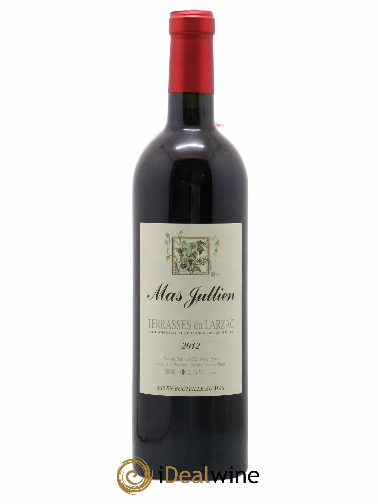 Terrasses du Larzac Mas Jullien Olivier Jullien 2012 - Lot de 1 bouteille - 0