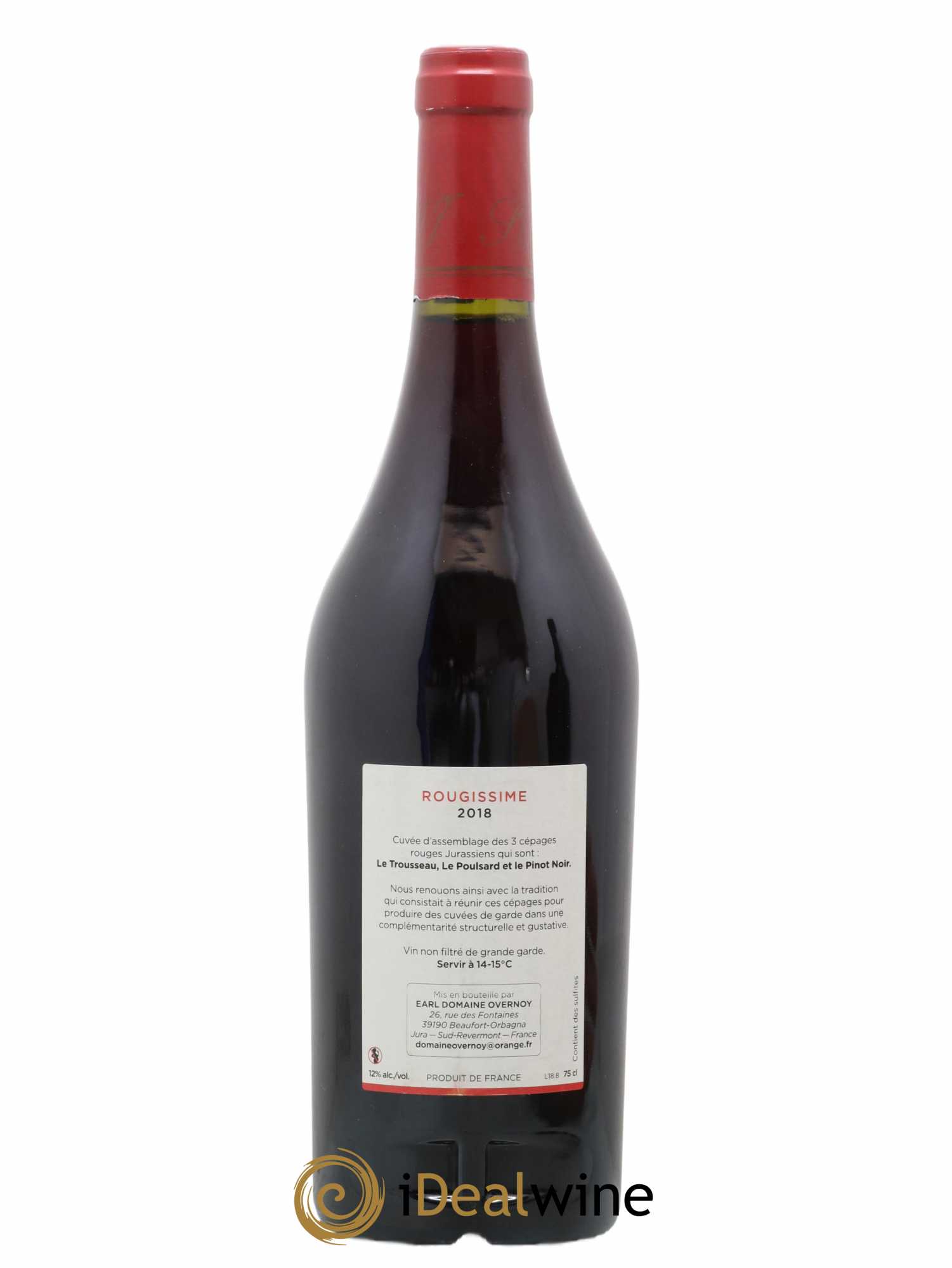 Côtes du Jura Rougissime Guillaume Overnoy 2018 - Lot de 1 bouteille - 1