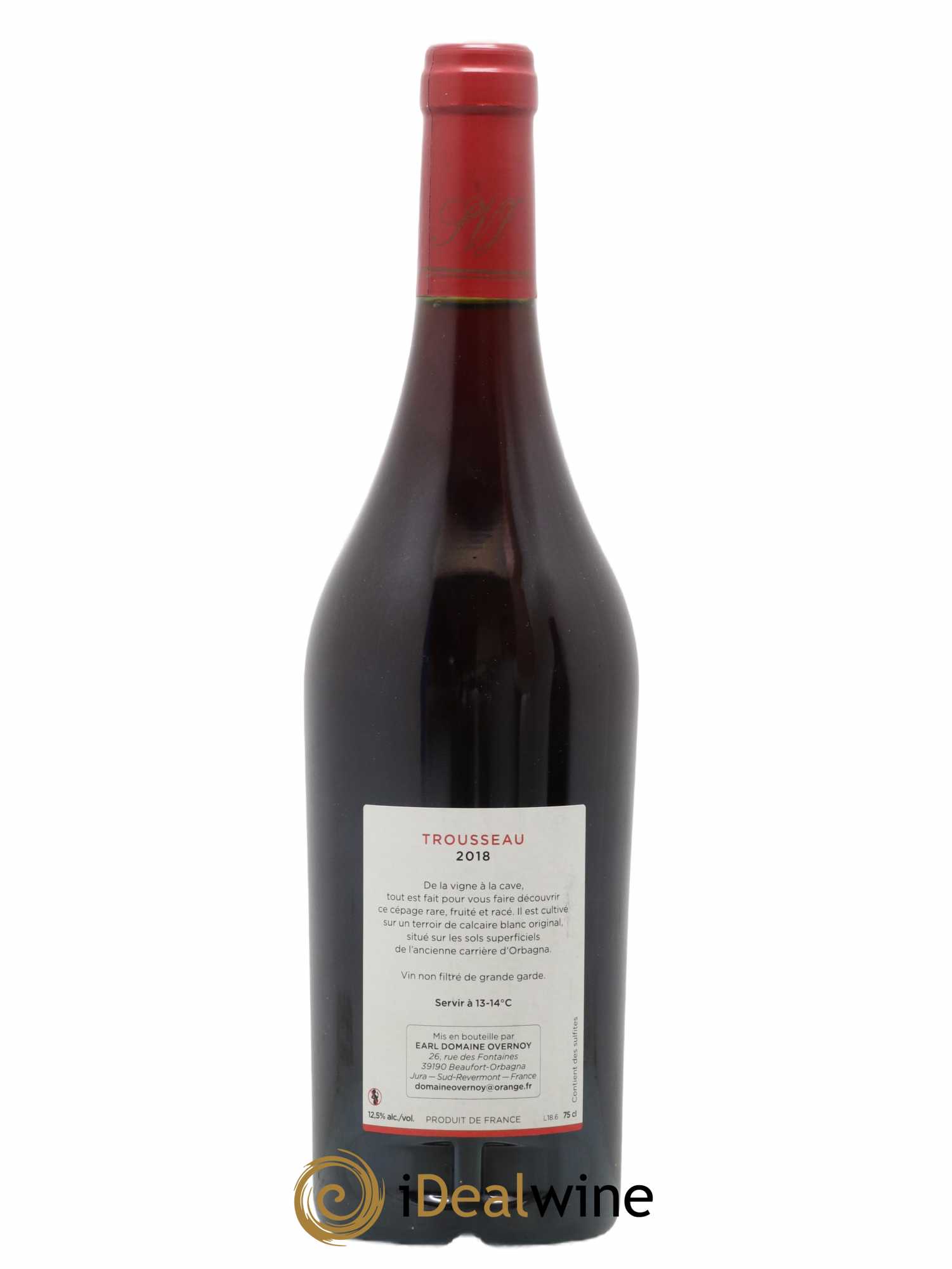 Côtes du Jura Trousseau Guillaume Overnoy 2018 - Lot de 1 bouteille - 1