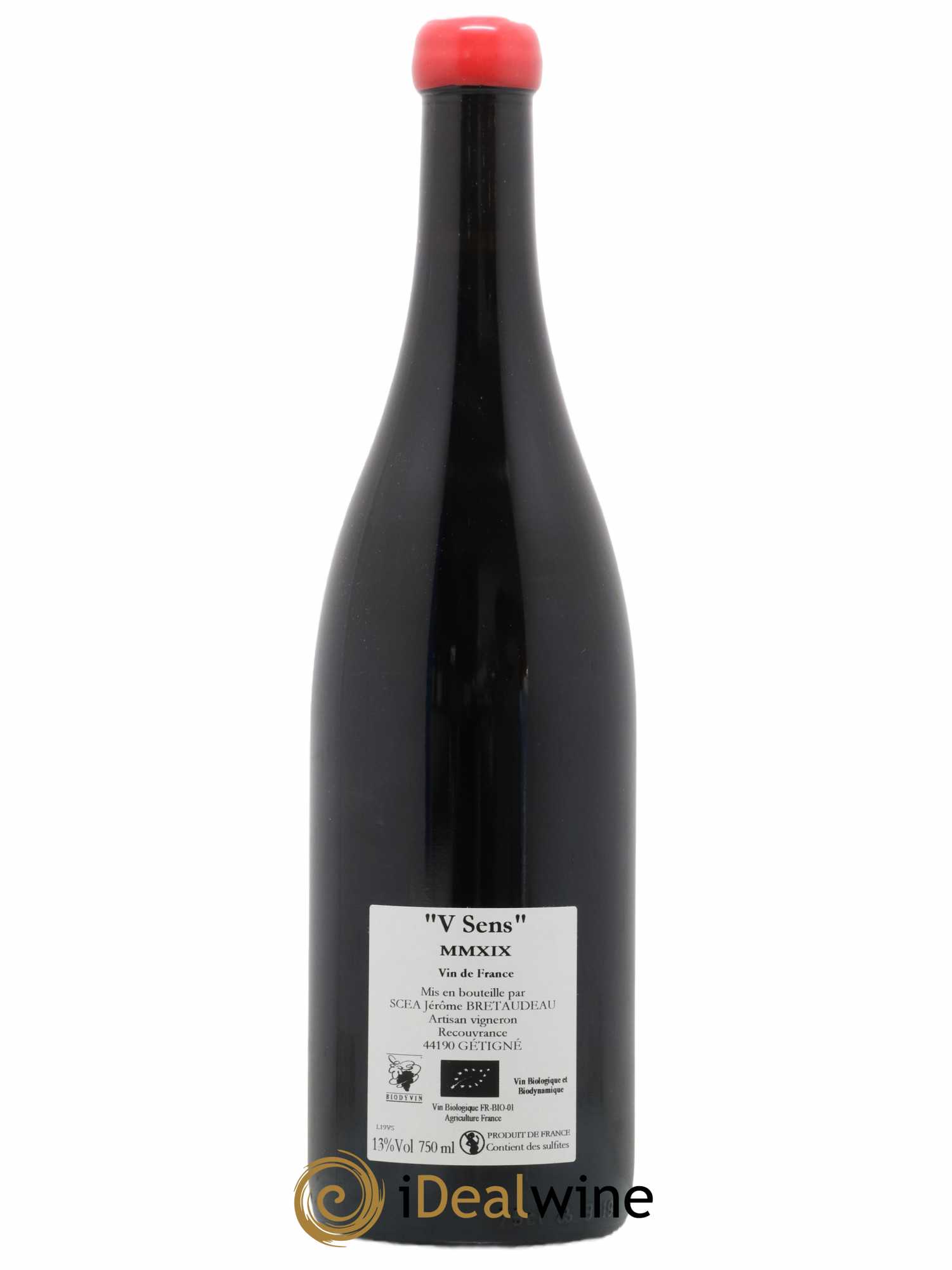 Vin de France V Sens Jérôme Bretaudeau - Domaine de Bellevue 2019 - Lot de 1 bouteille - 1
