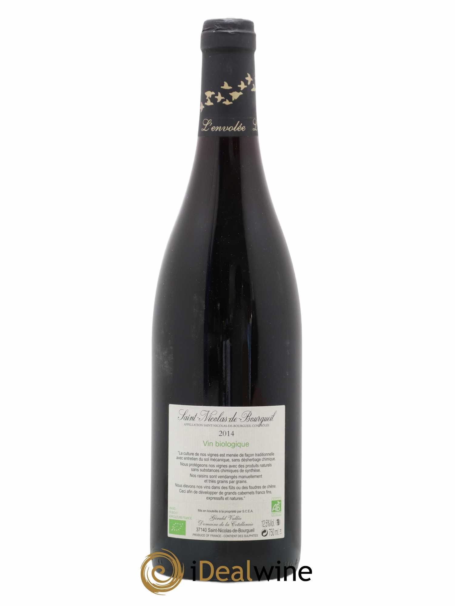 Saint-Nicolas de Bourgueil L'Envolee Domaine La Cotelleraie 2014 - Lot de 1 bouteille - 1