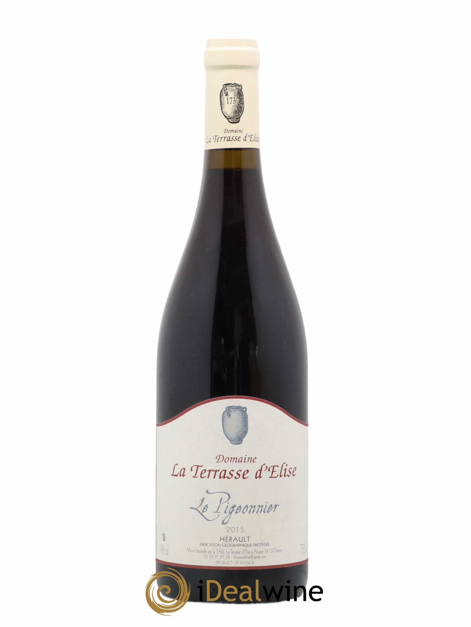 Pays d'Hérault Le Pigeonnier Terrasse d'Elise (Domaine de la) 2015 - Lot de 1 bouteille - 0