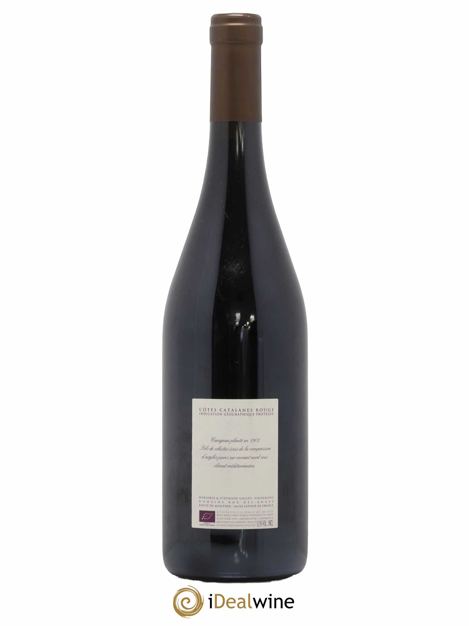 Côtes Catalanes Roc des Anges Carignan 1903 Marjorie et Stéphane Gallet 2013 - Lot de 1 bouteille - 1