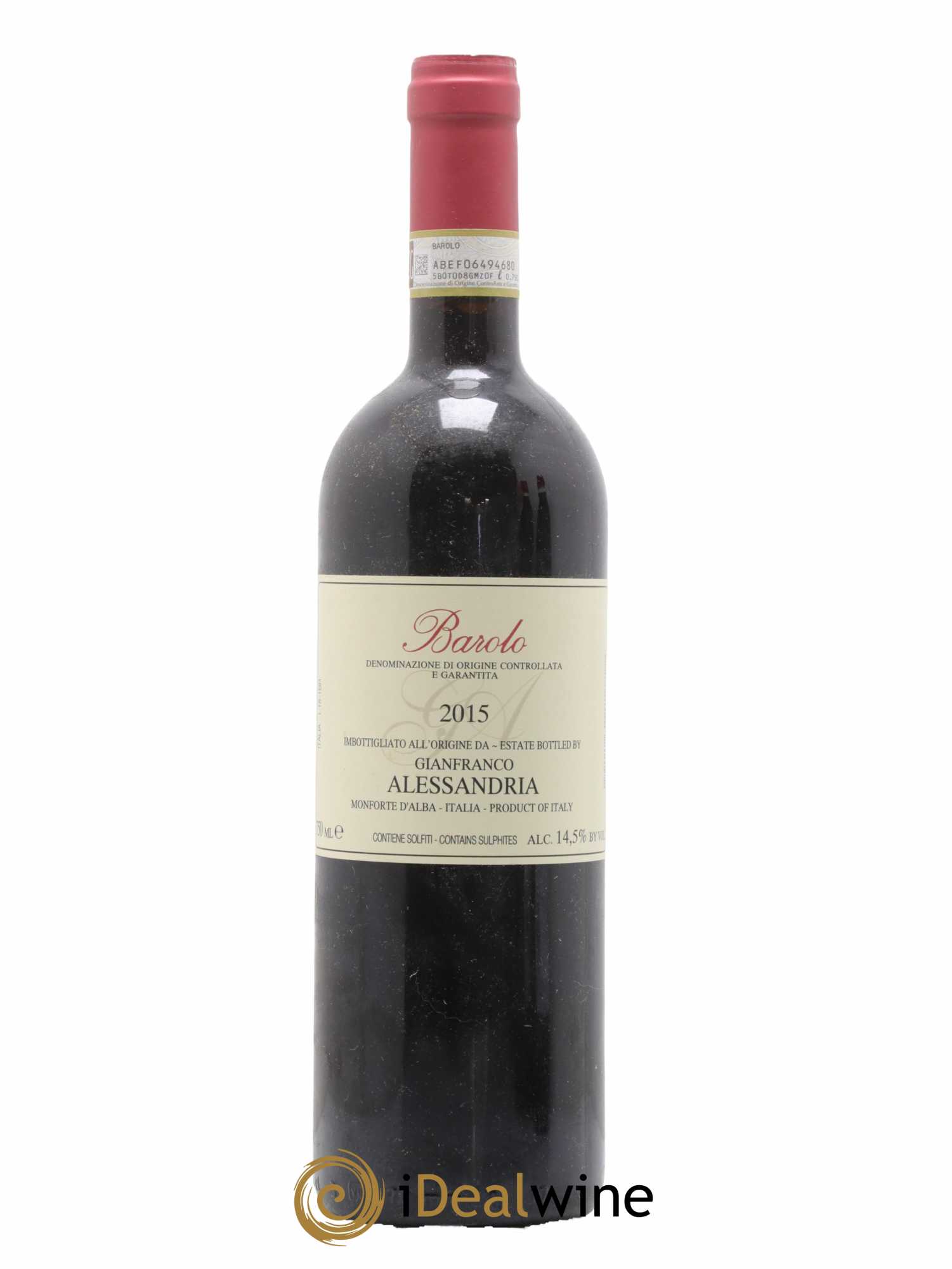 Barolo Gianfranco Alessandria 2015 - Lot de 1 bouteille - 0