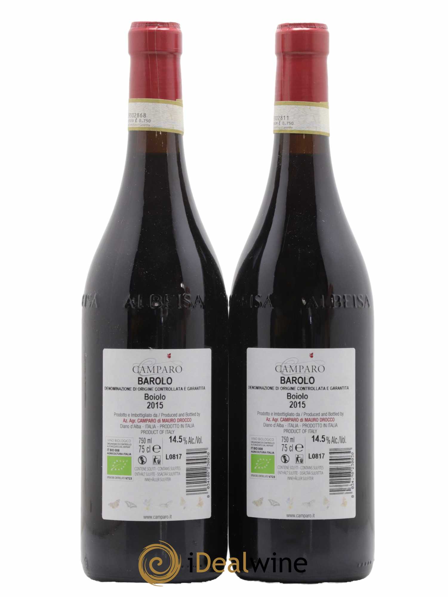 Barolo Boiolo Azienda Agricola Camparo 2015 - Lot de 2 bouteilles - 1