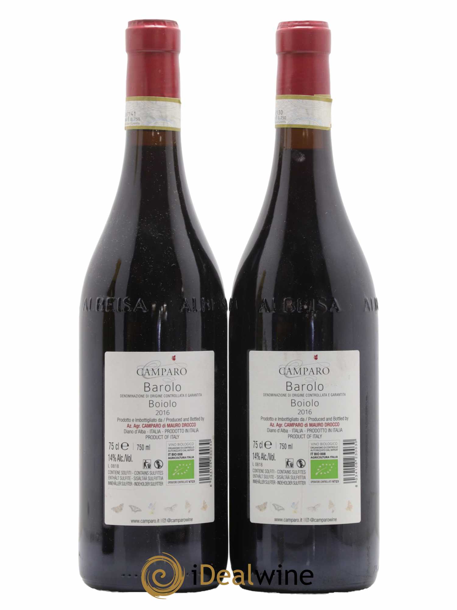 Barolo Boiolo Azienda Agricola Camparo 2016 - Lot de 2 bouteilles - 1