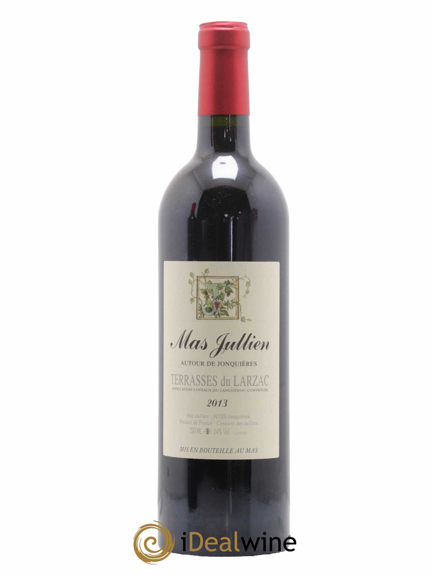 Terrasses du Larzac Mas Jullien Autour de Jonquières Olivier Jullien 2013 - Lot de 1 bouteille - 0