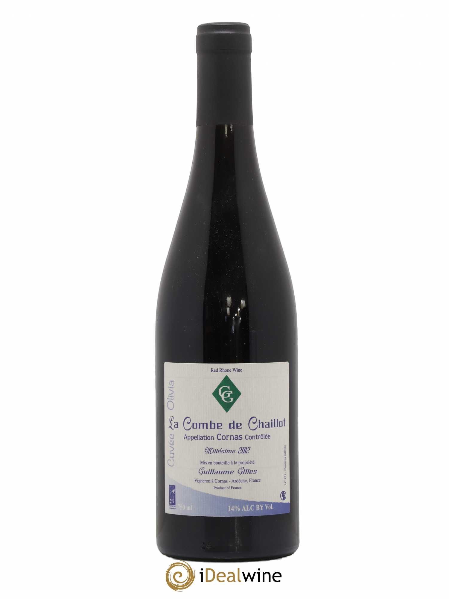 Cornas La Combe de Chaillot Guillaume Gilles (Domaine) Cuvée Olivia 2012 - Lot de 1 bouteille - 0