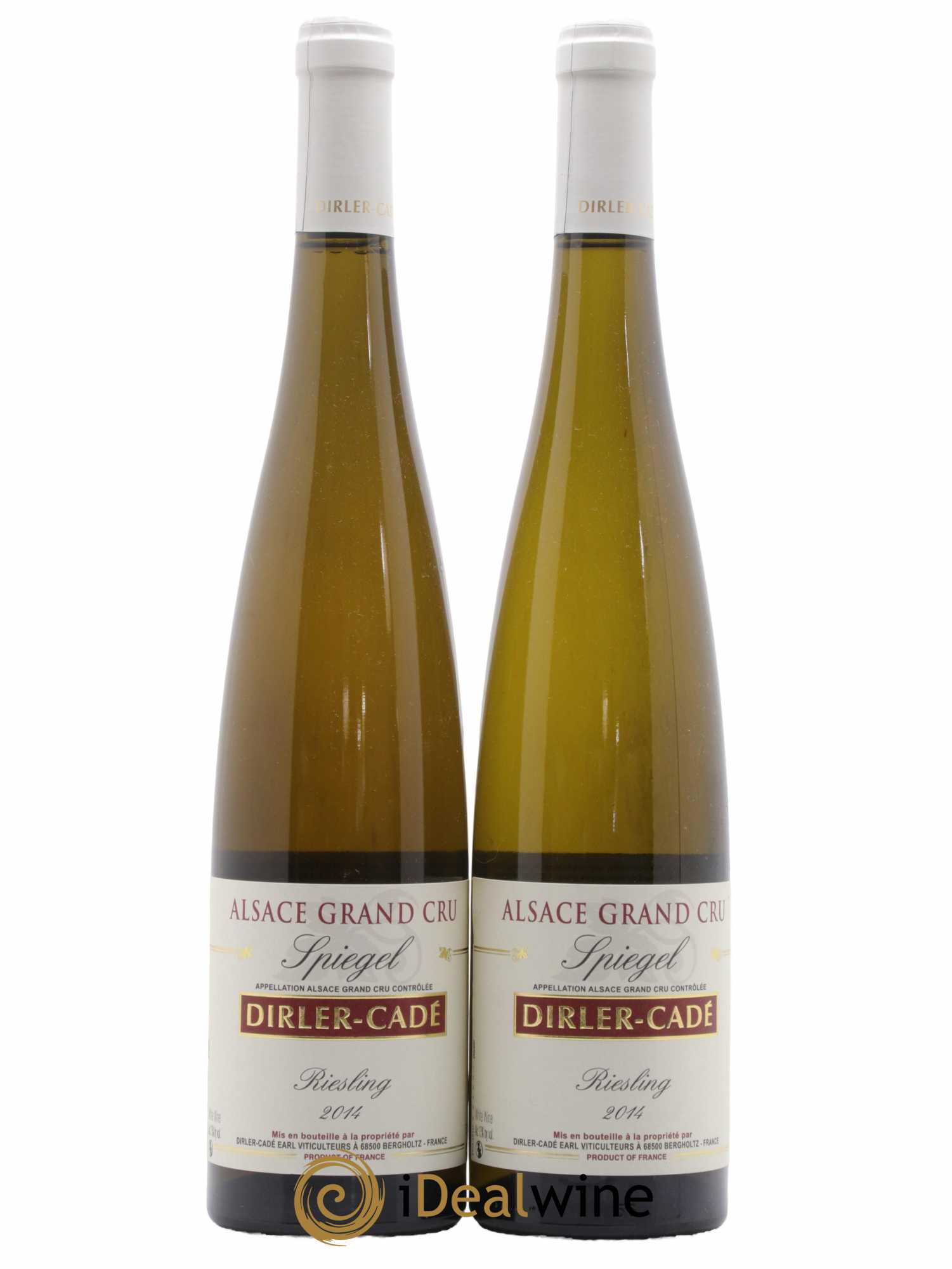 Alsace Riesling Grand Cru Spiegel Domaine Dirler-Cadé 2014 - Posten von 2 Flaschen - 0