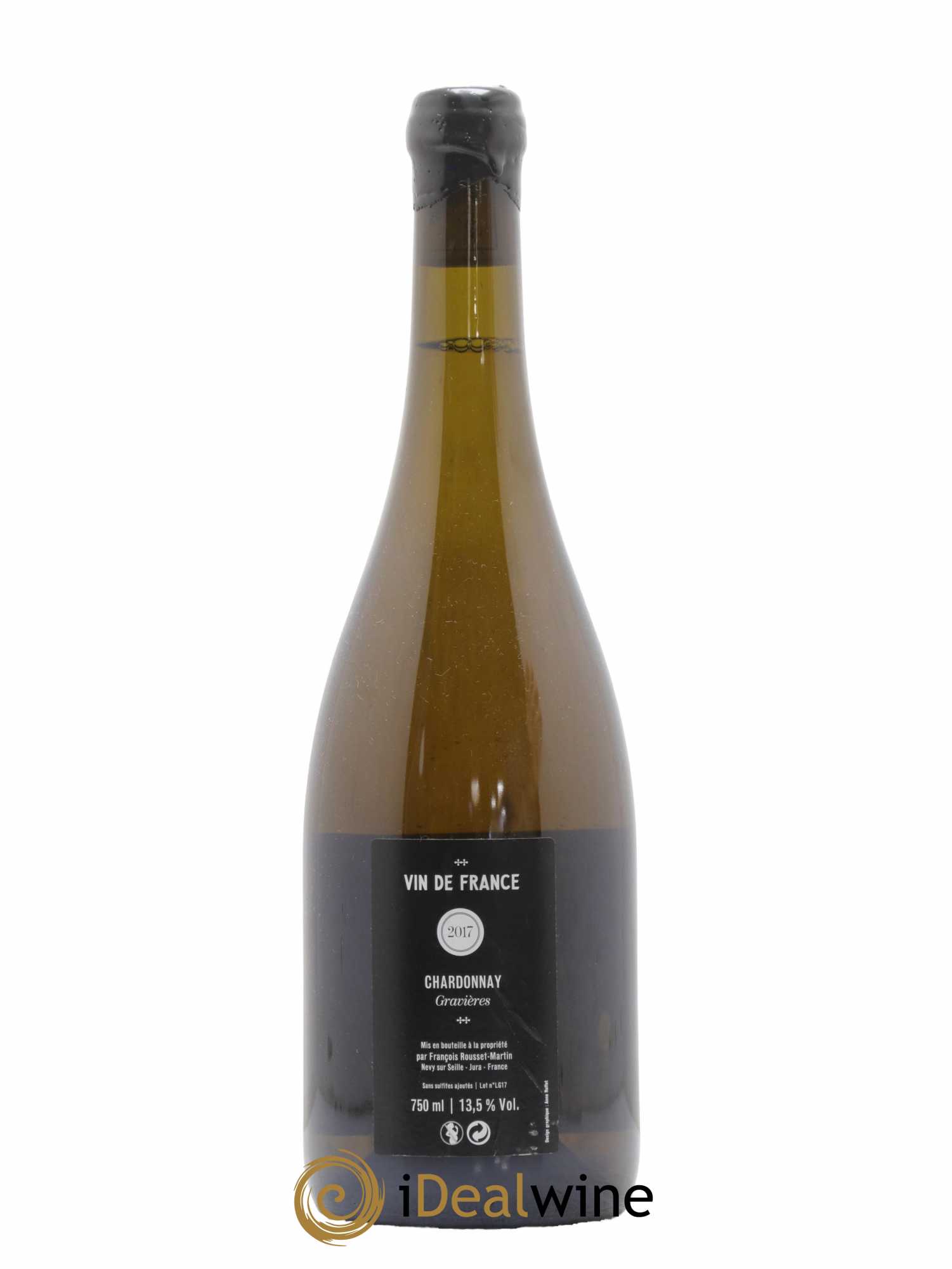 Vin de France Gravières François Rousset Martin 2017 - Lot de 1 bouteille - 1