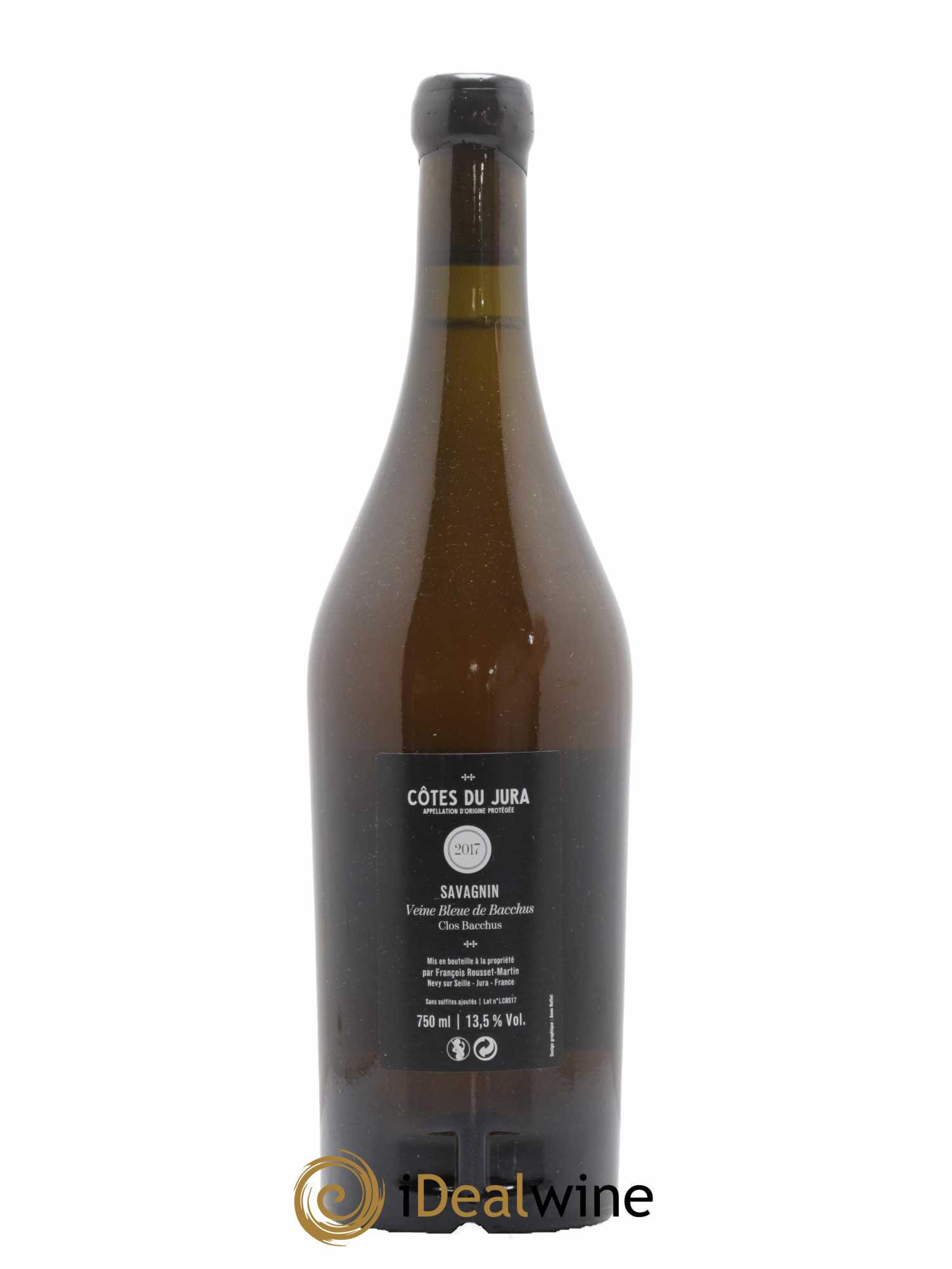 Côtes du Jura La Veine Bleue de Bacchus François Rousset Martin 2017 - Lot de 1 bouteille - 1
