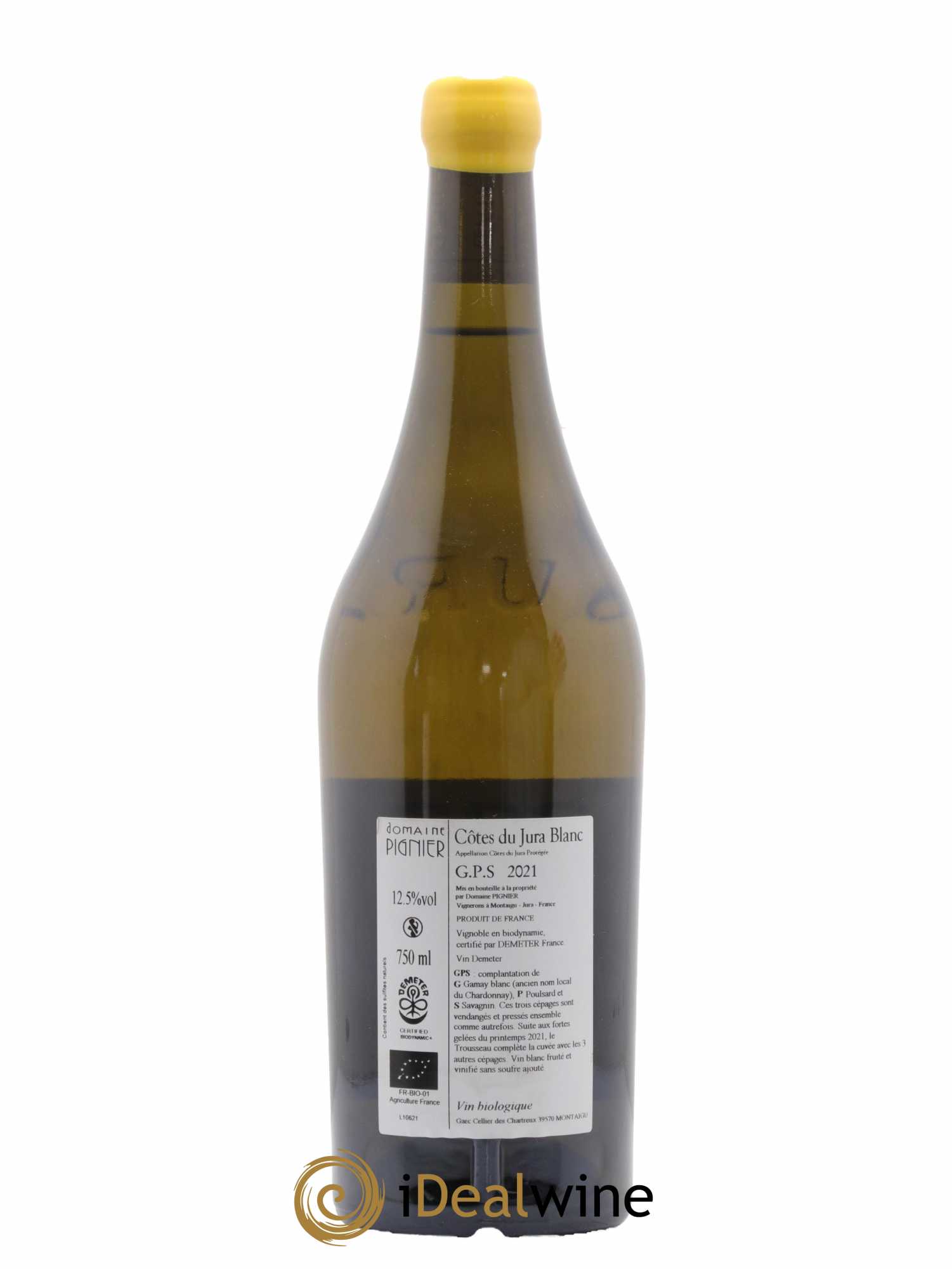 Côtes du Jura GPS Domaine Pignier 2021 - Lot de 1 bouteille - 1