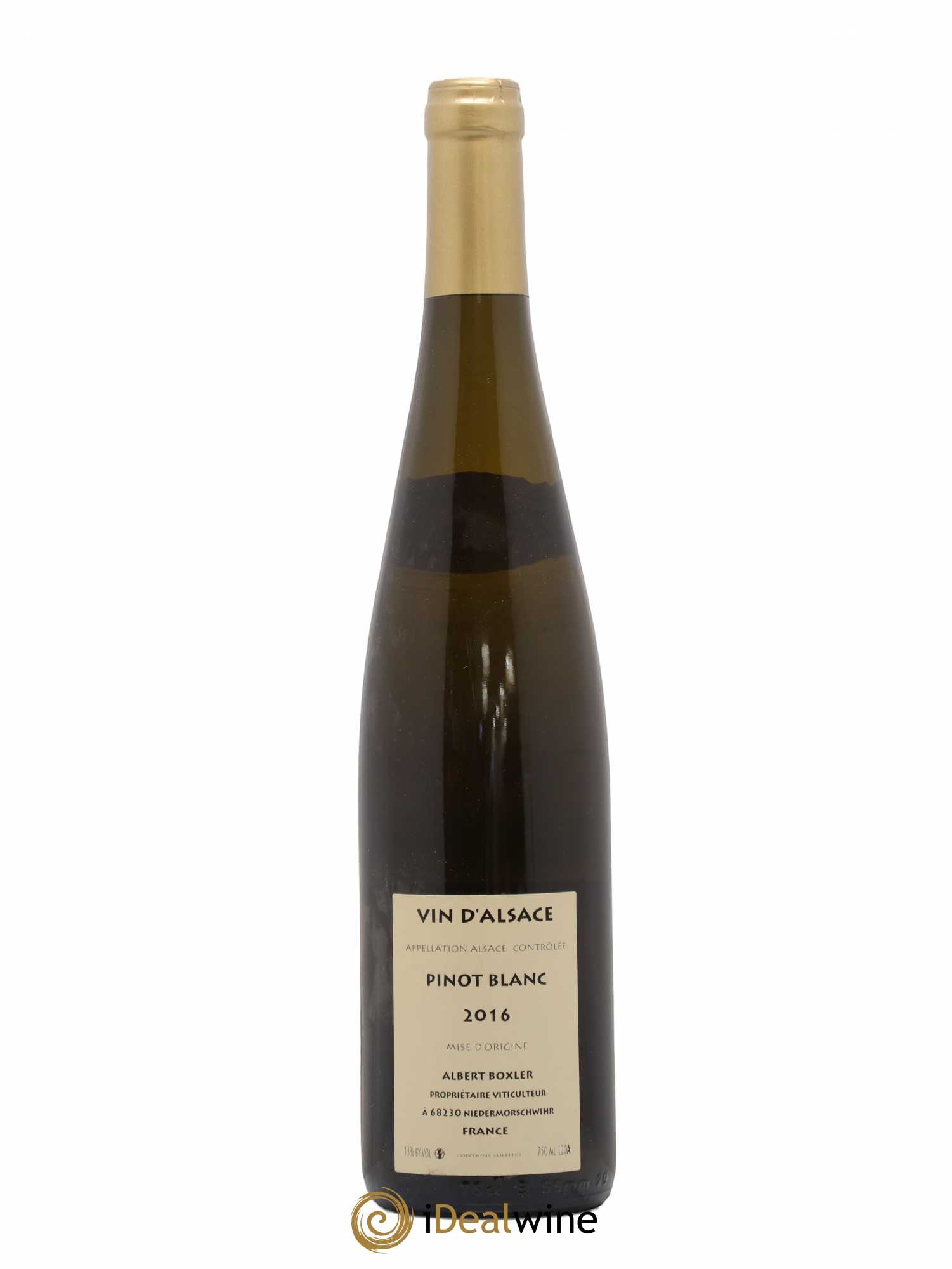 Alsace Pinot Blanc Albert Boxler 2016 - Lot de 1 bouteille - 1