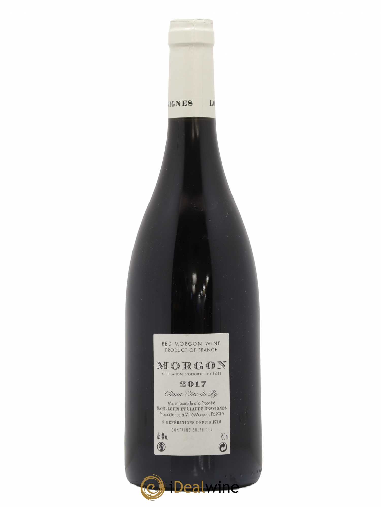Morgon Côte de Py Javernières Louis-Claude Desvignes 2017 - Lot de 1 bouteille - 1
