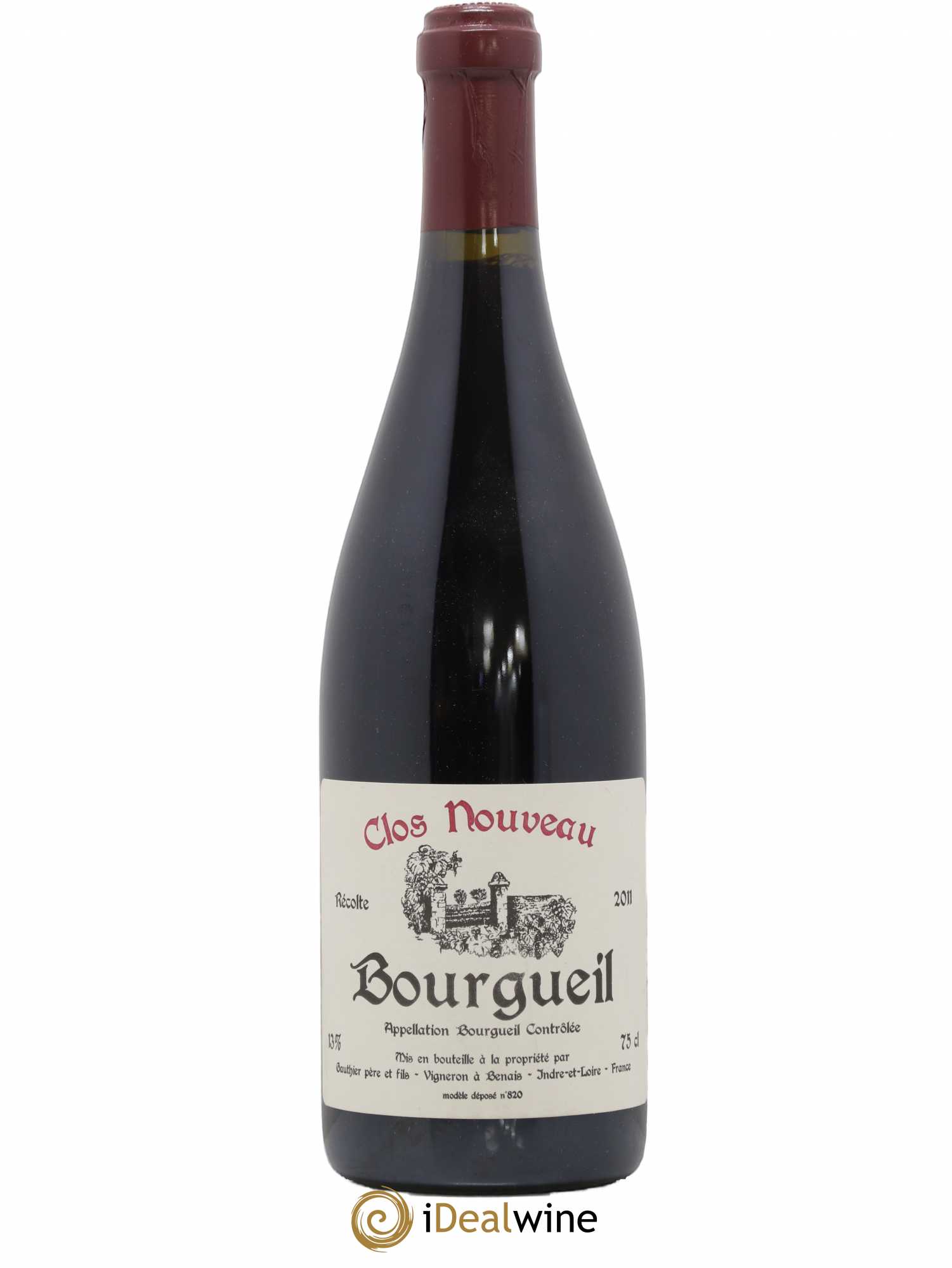 Bourgueil Clos Nouveau Domaine du Bel Air 2011 - Lot de 1 bouteille - 0