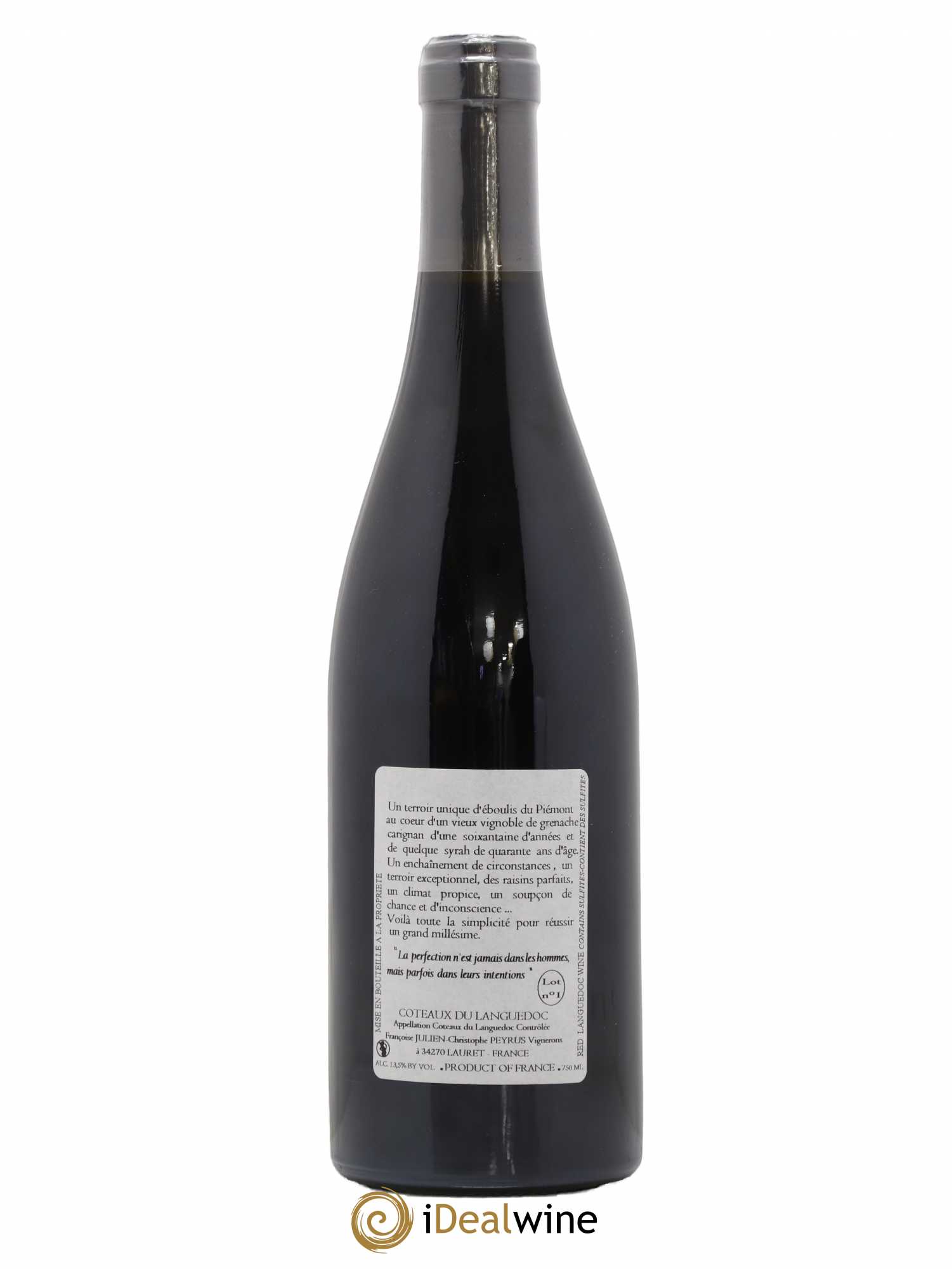 Pic Saint-Loup Les Métairies du Clos Vieilles Vignes Christophe Peyrus et Françoise Julien 2012 - Lot de 1 bouteille - 1