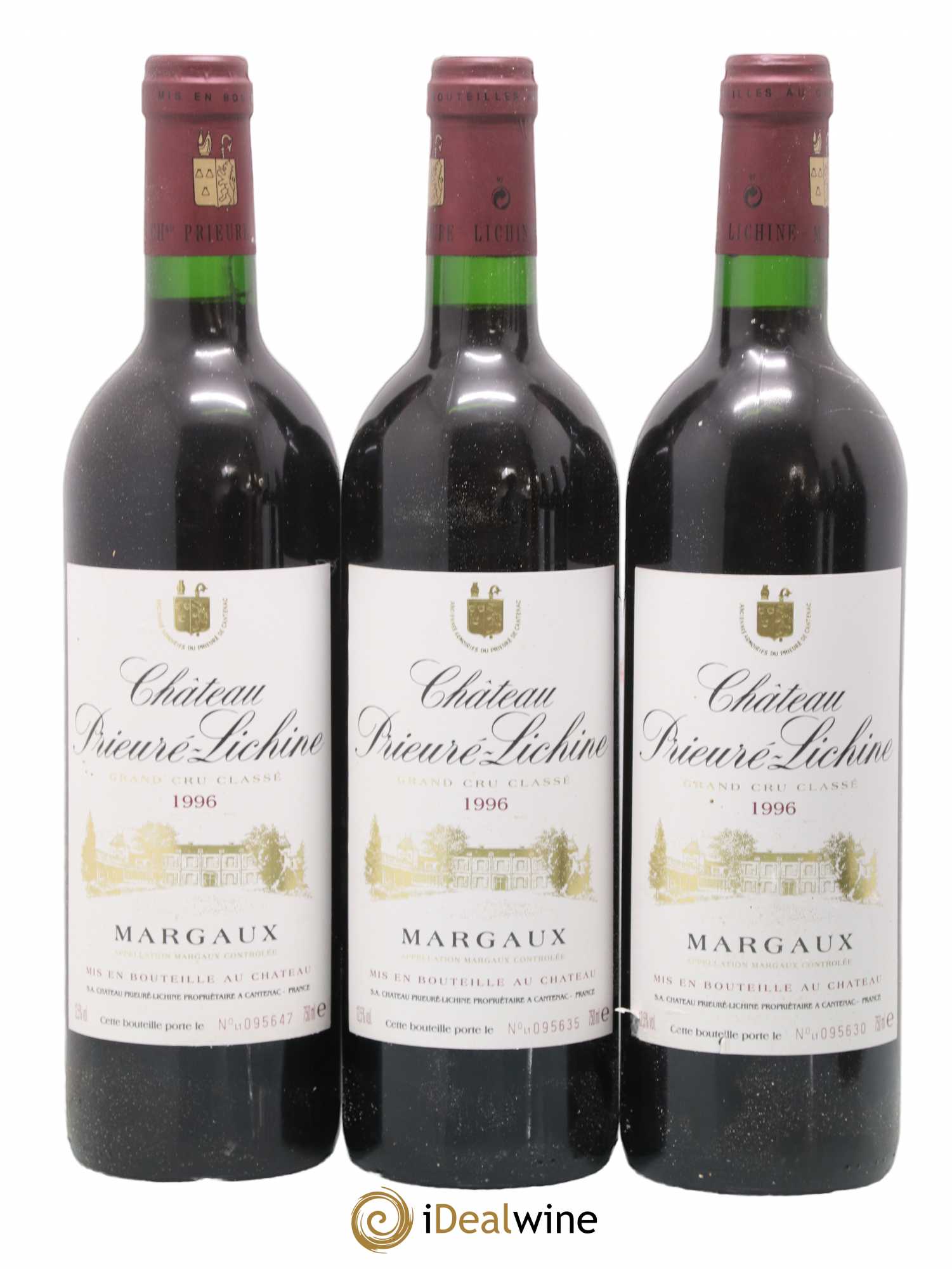 Château Prieuré Lichine 4ème Grand Cru Classé 1996 - Lot de 6 bouteilles - 1