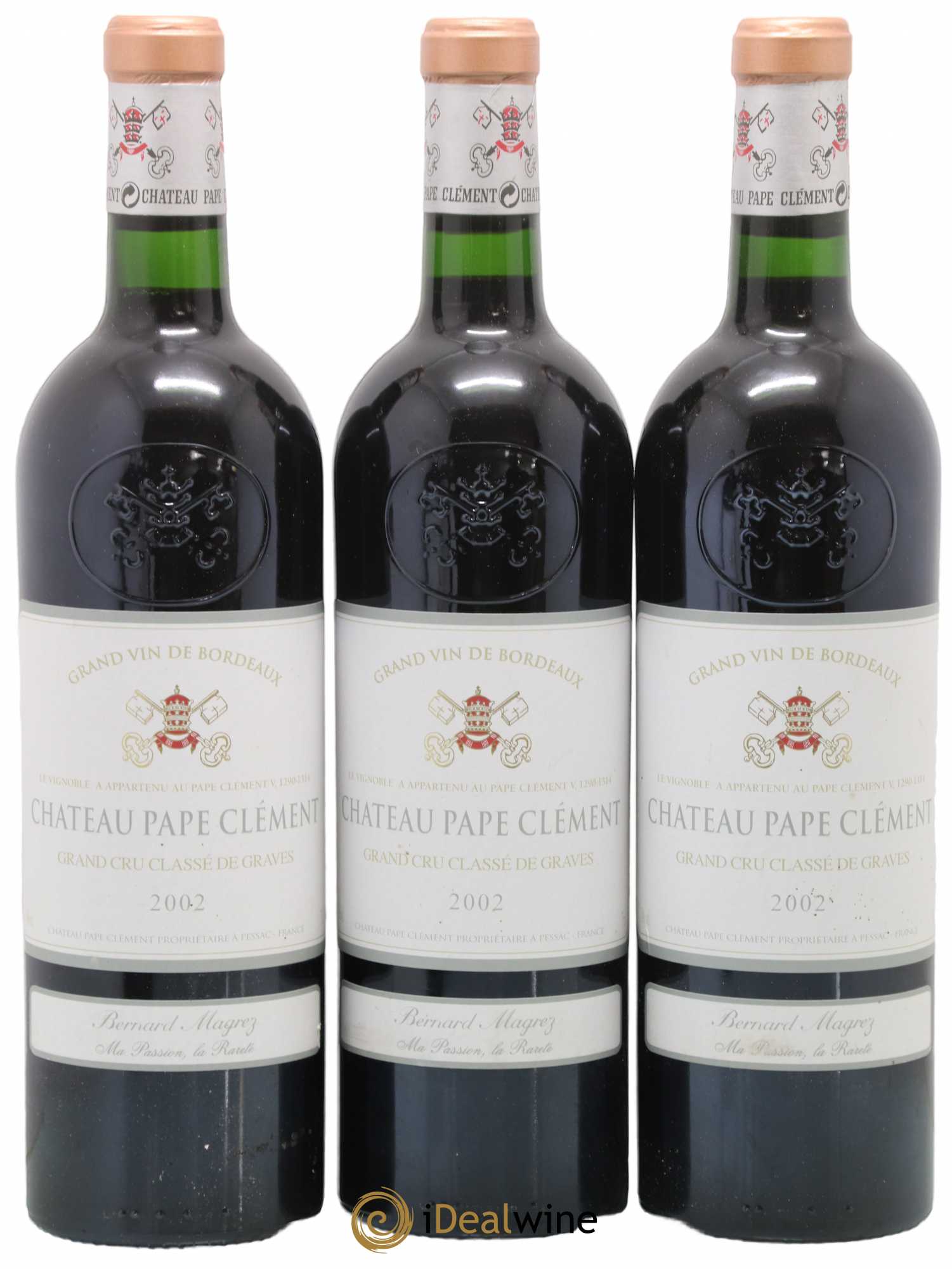Château Pape Clément Cru Classé de Graves 2002 - Lot de 3 bouteilles - 0