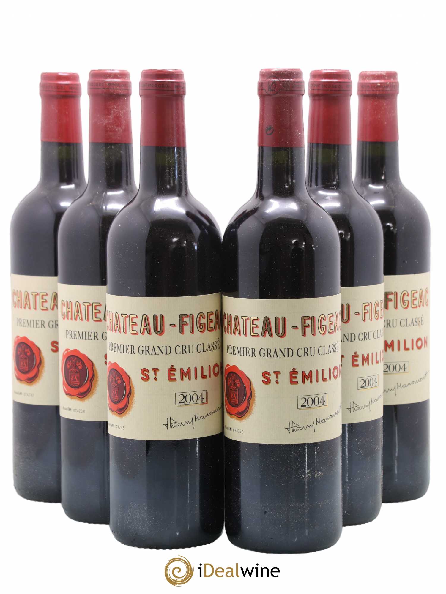 Château Figeac 1er Grand Cru Classé A 2004 - Lot de 6 bouteilles - 0