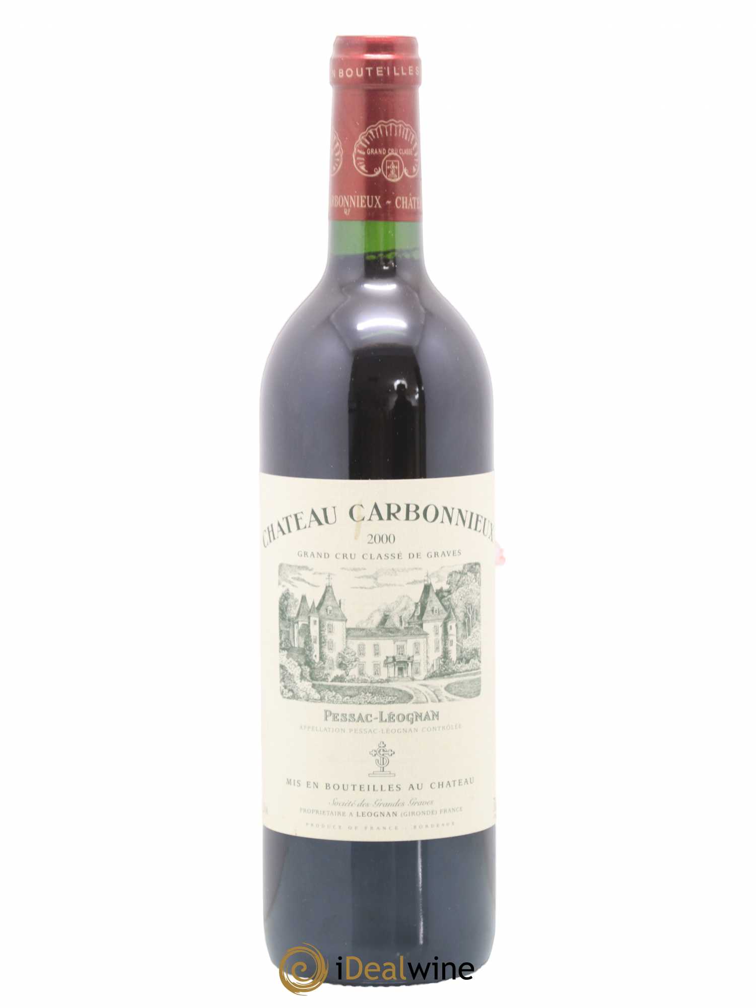 Château Carbonnieux Cru Classé de Graves 2000 - Lot de 1 bouteille - 0