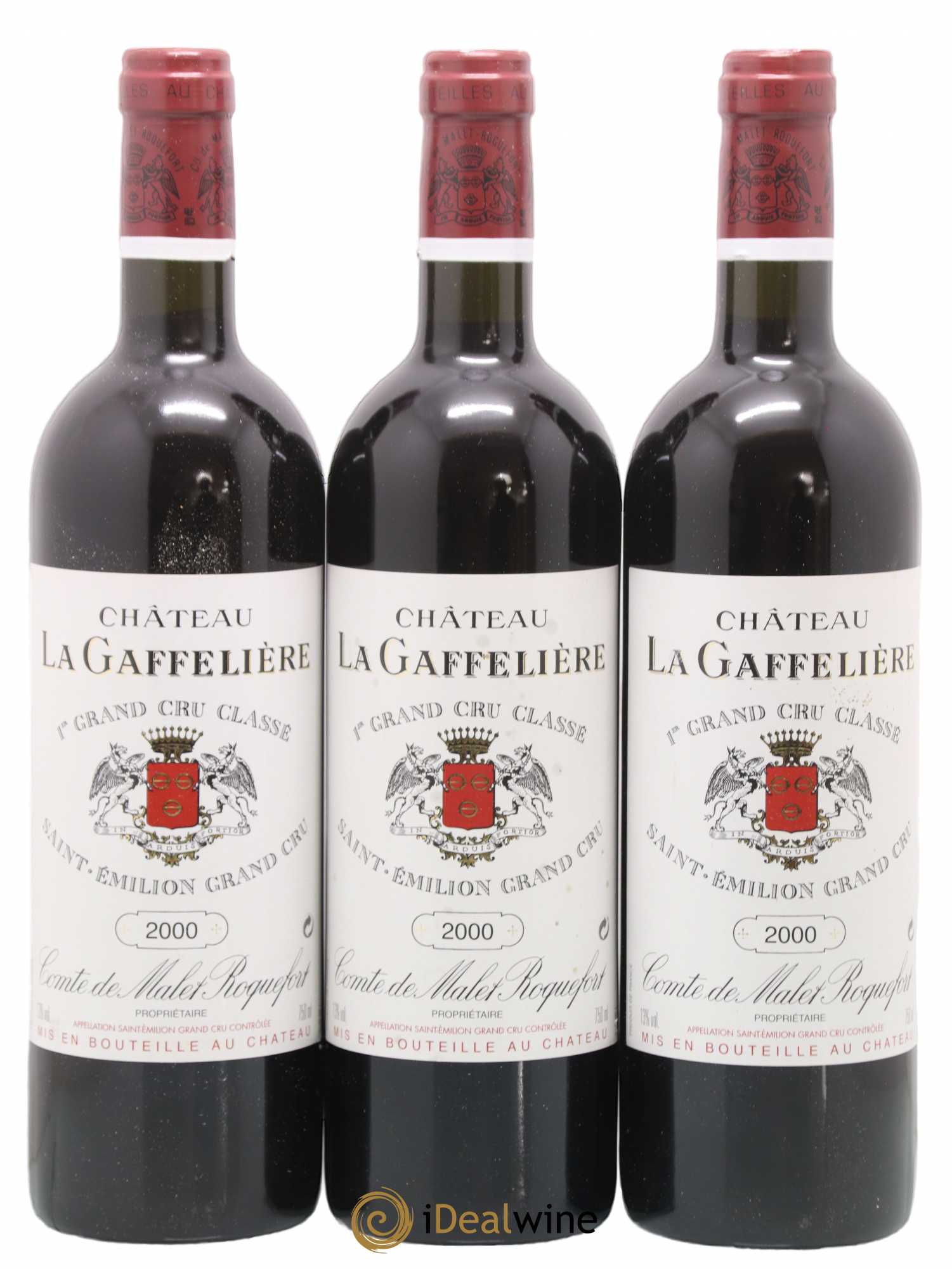 Château la Gaffelière 1er Grand Cru Classé B 2000 - Lot de 3 bouteilles - 0