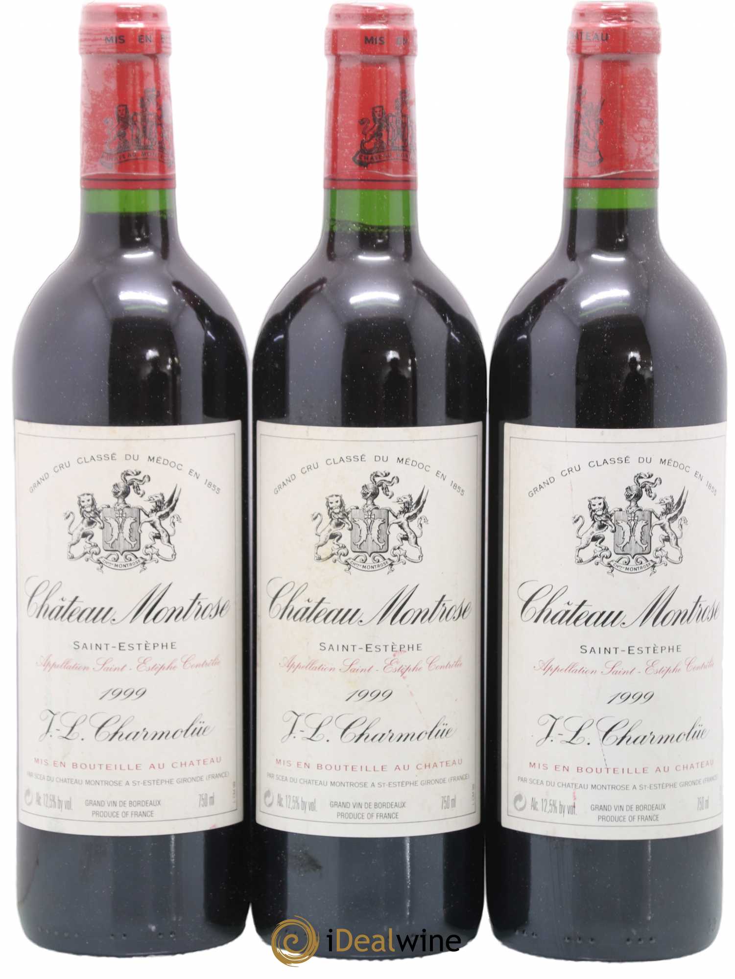 Château Montrose 2ème Grand Cru Classé 1999 - Lot de 3 bouteilles - 0