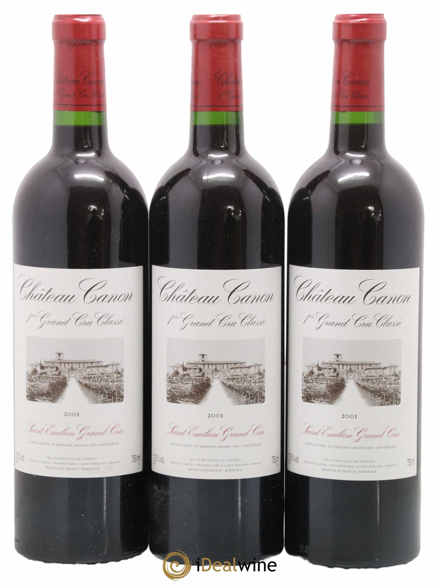 Château Canon 1er Grand Cru Classé B 2001 - Lot de 12 bouteilles - 1