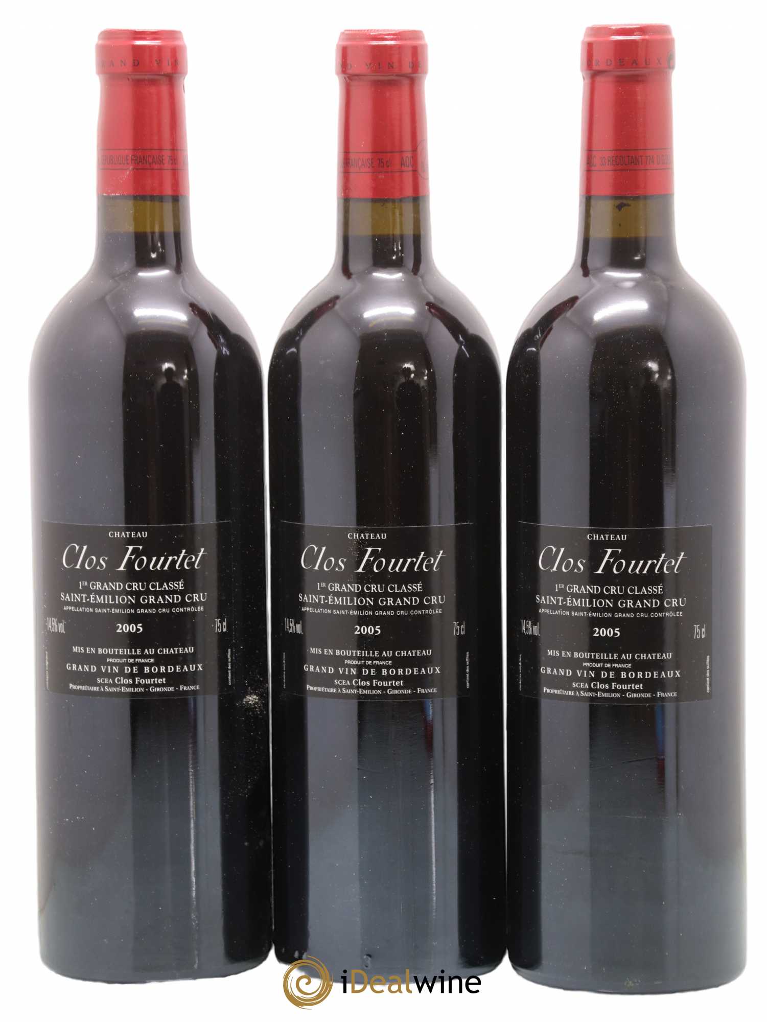Clos Fourtet 1er Grand Cru Classé B 2005 - Lot de 12 bouteilles - 6