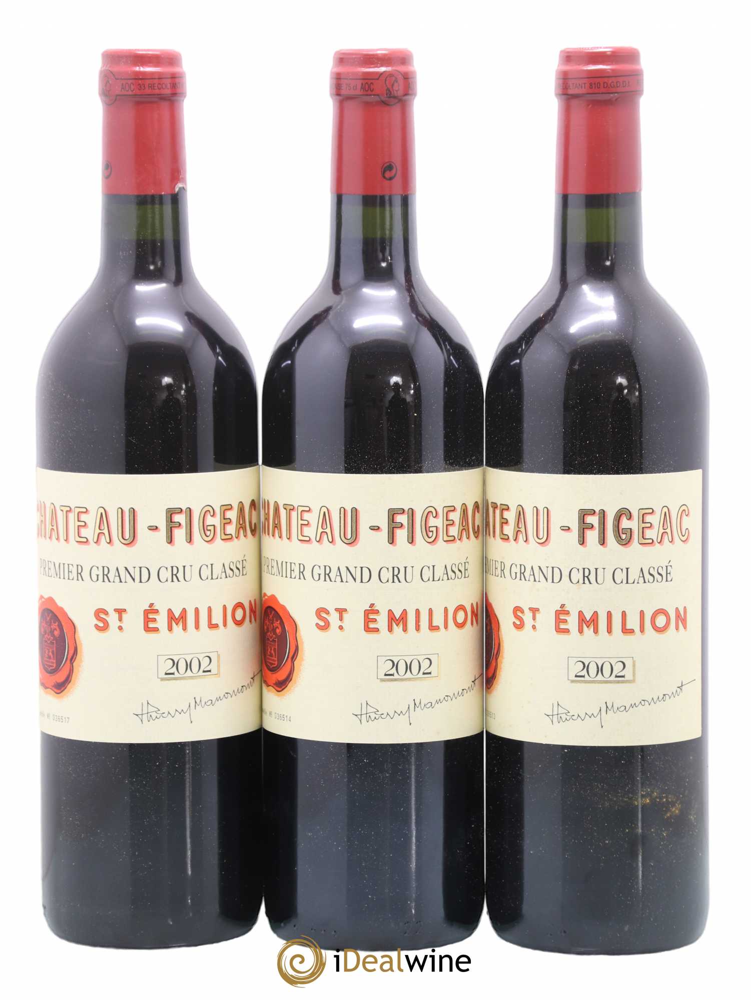 Château Figeac 1er Grand Cru Classé A 2002 - Lot de 12 bouteilles - 2