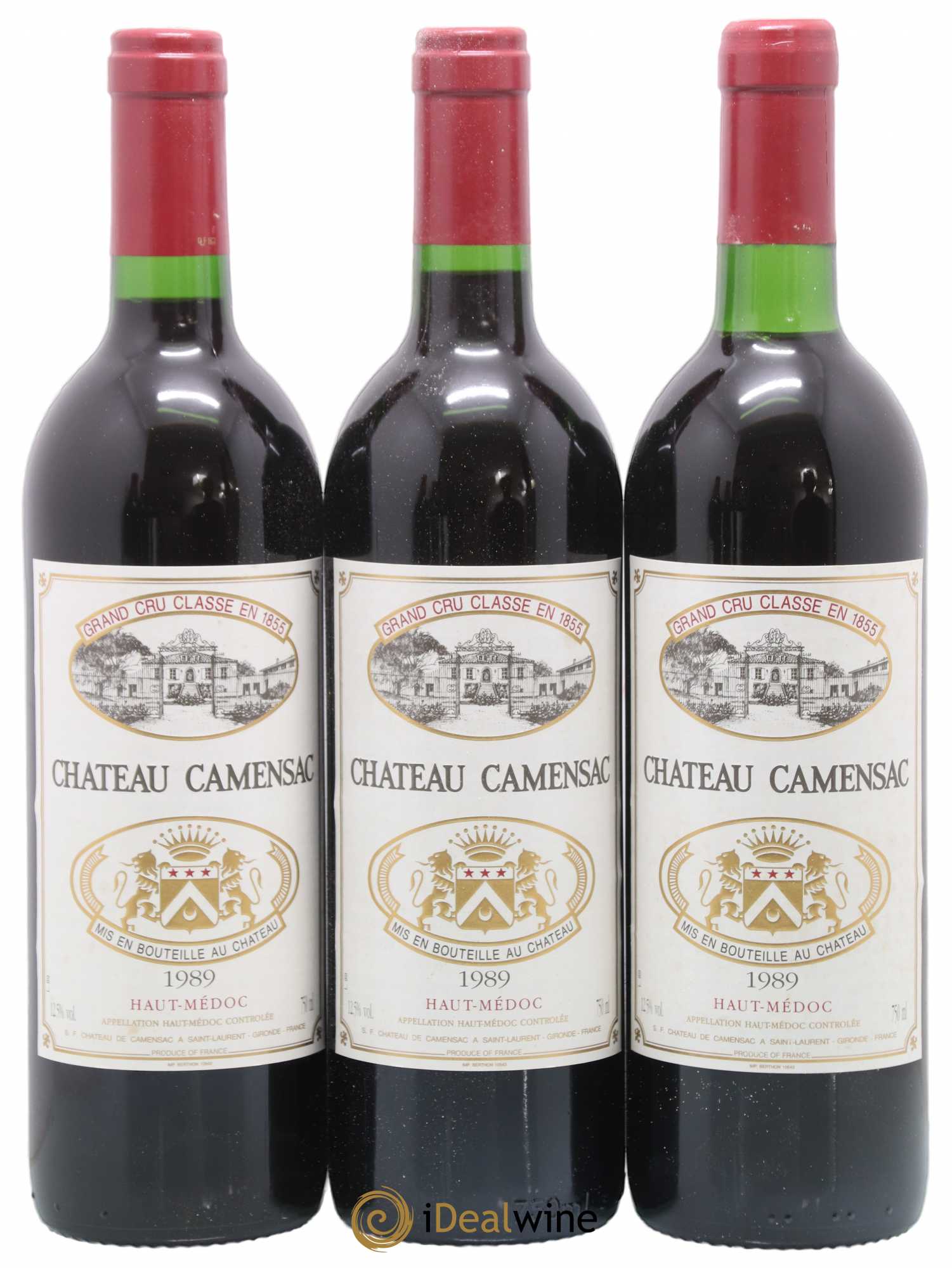 Château Camensac 5ème Grand Cru Classé 1989 - Lot de 12 bouteilles - 1