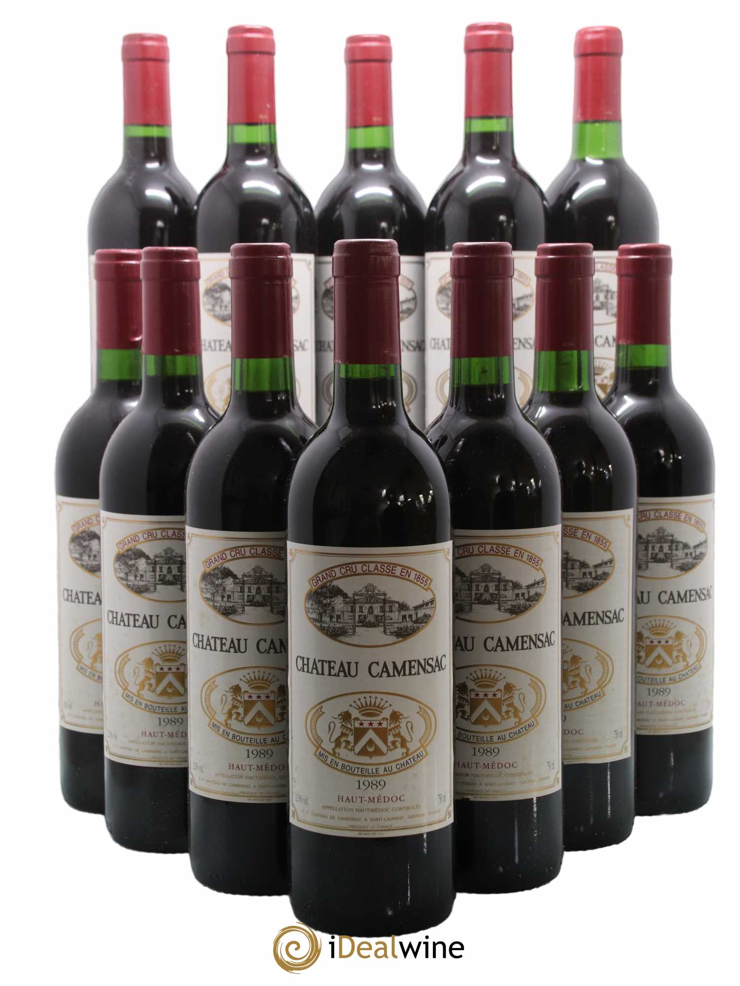 Château Camensac 5ème Grand Cru Classé 1989 - Lot de 12 bouteilles - 0