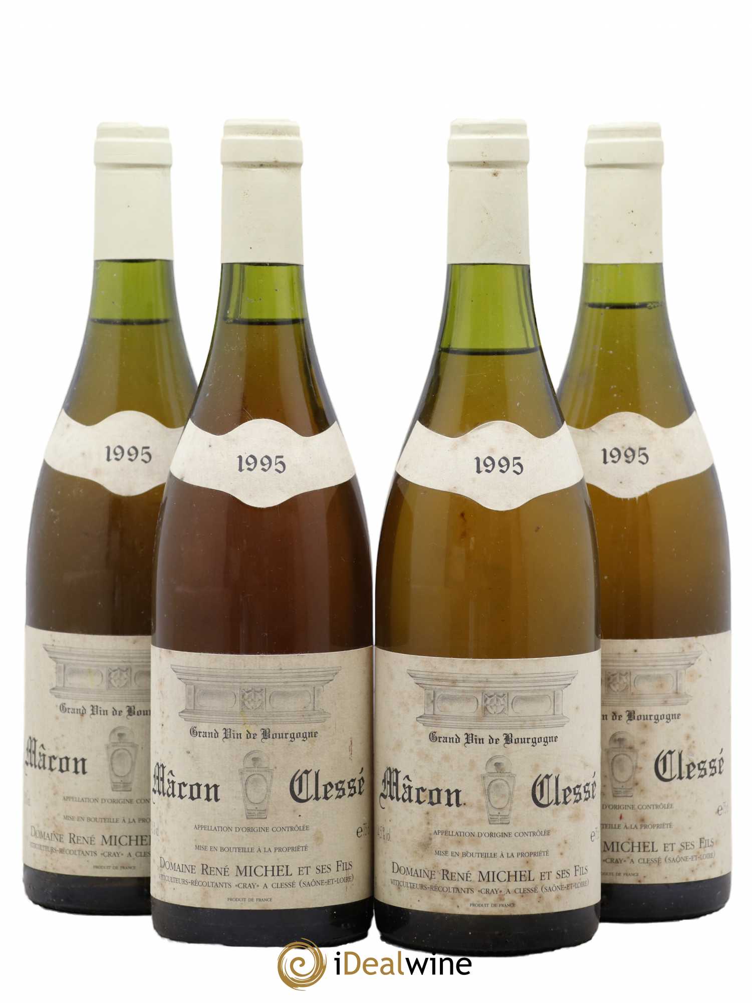 Mâcon Clesse Rene Michel 1995 - Posten von 4 Flaschen - 0