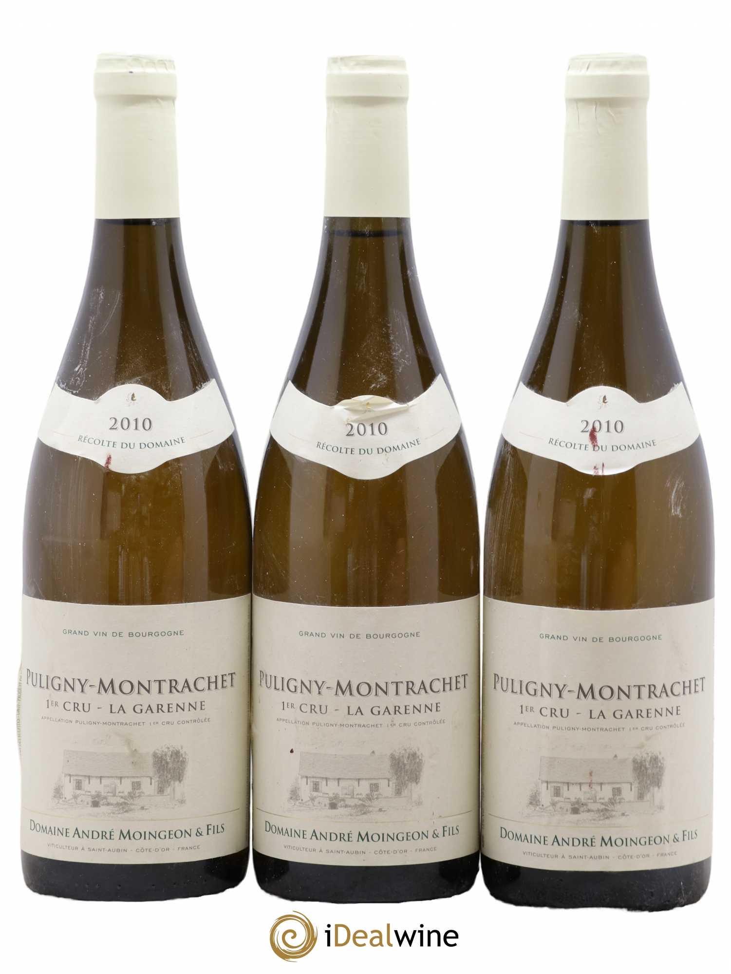Puligny-Montrachet 1er Cru La Garenne Andre Moingeon 2010 - Posten von 3 Flaschen - 0