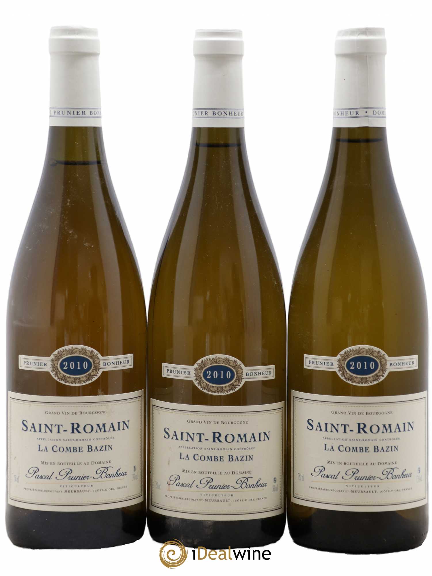 Saint-Romain La Combe Bazin Prunier Bonheur 2010 - Posten von 3 Flaschen - 0