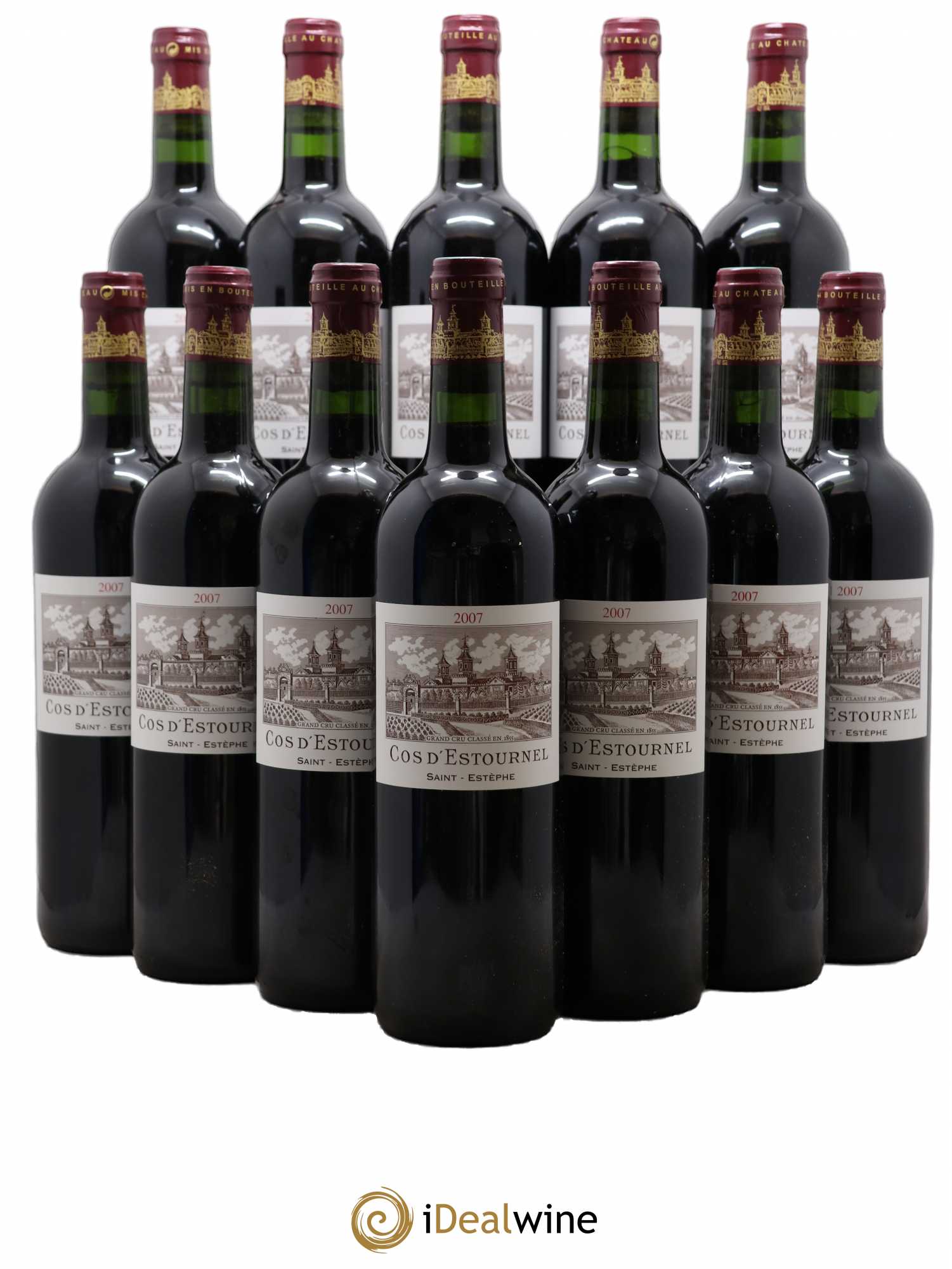 Cos d'Estournel 2ème Grand Cru Classé 2007 - Lot de 12 bouteilles - 0