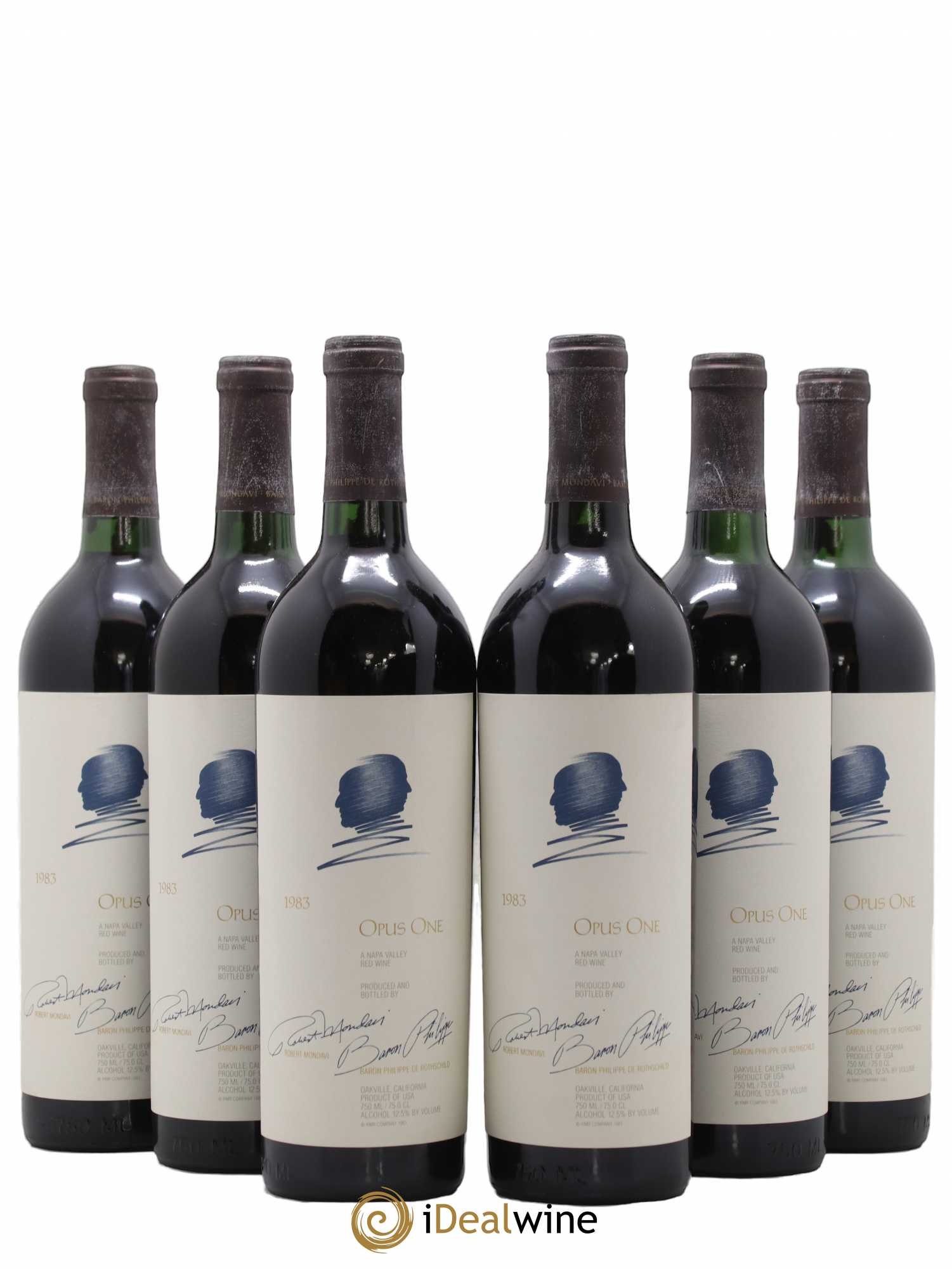 Napa Valley Opus One Robert Mondavi 1983 - Lotto di 6 bottiglie - 0