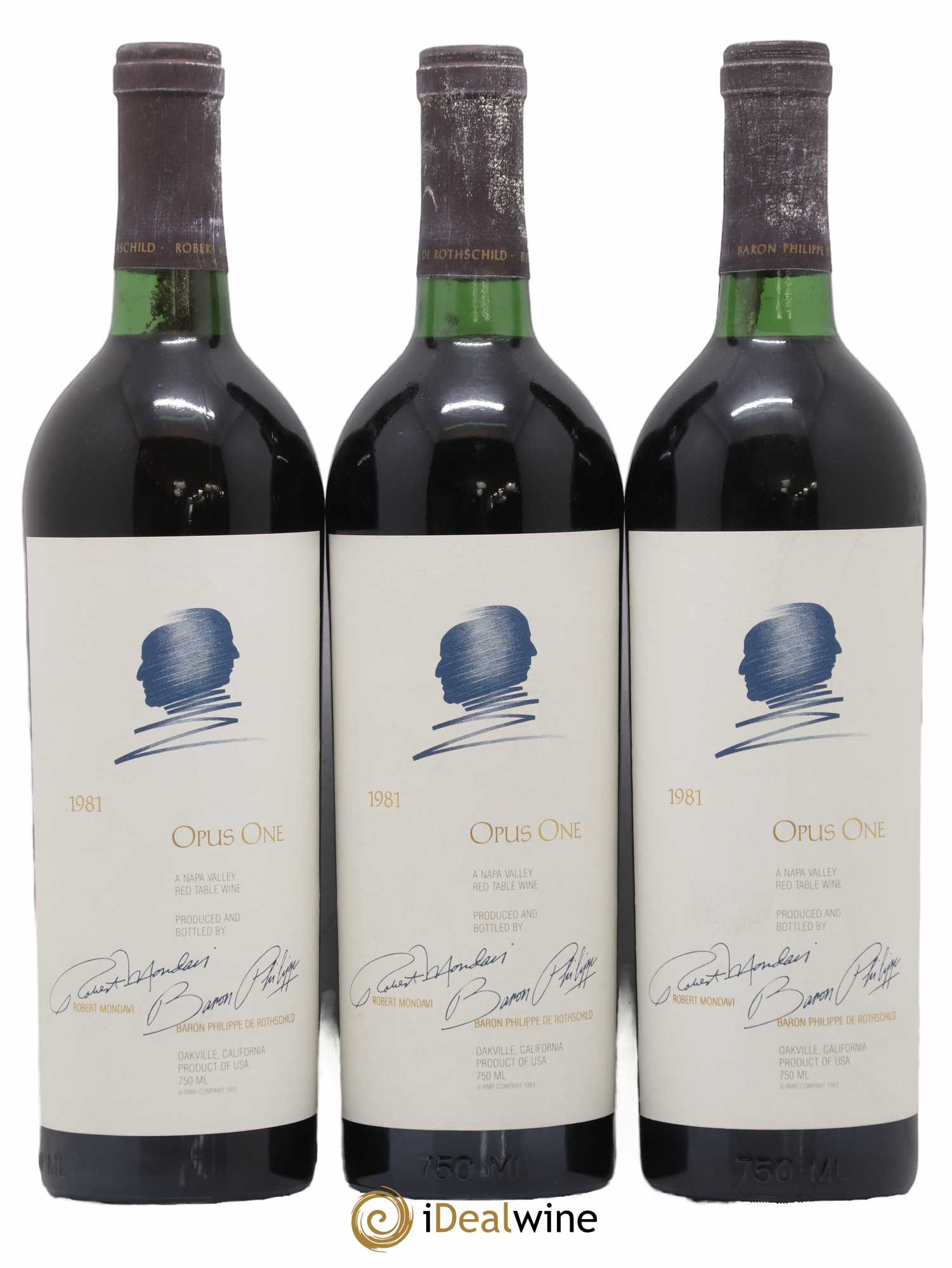 Napa Valley Opus One Robert Mondavi 1981 - Lot de 6 bouteilles - 2