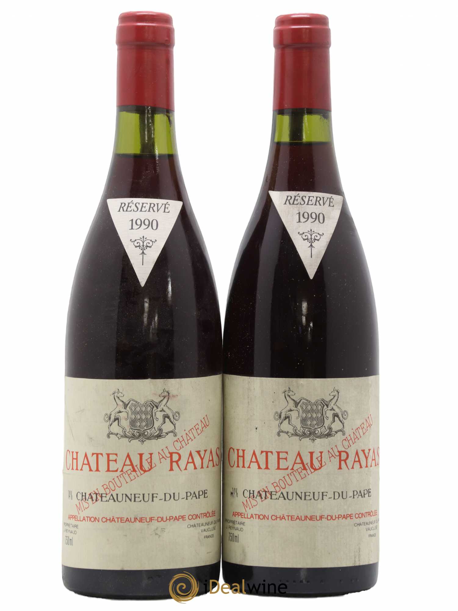 Châteauneuf-du-Pape Château Rayas Emmanuel Reynaud 1990 - Lot de 2 bouteilles - 0